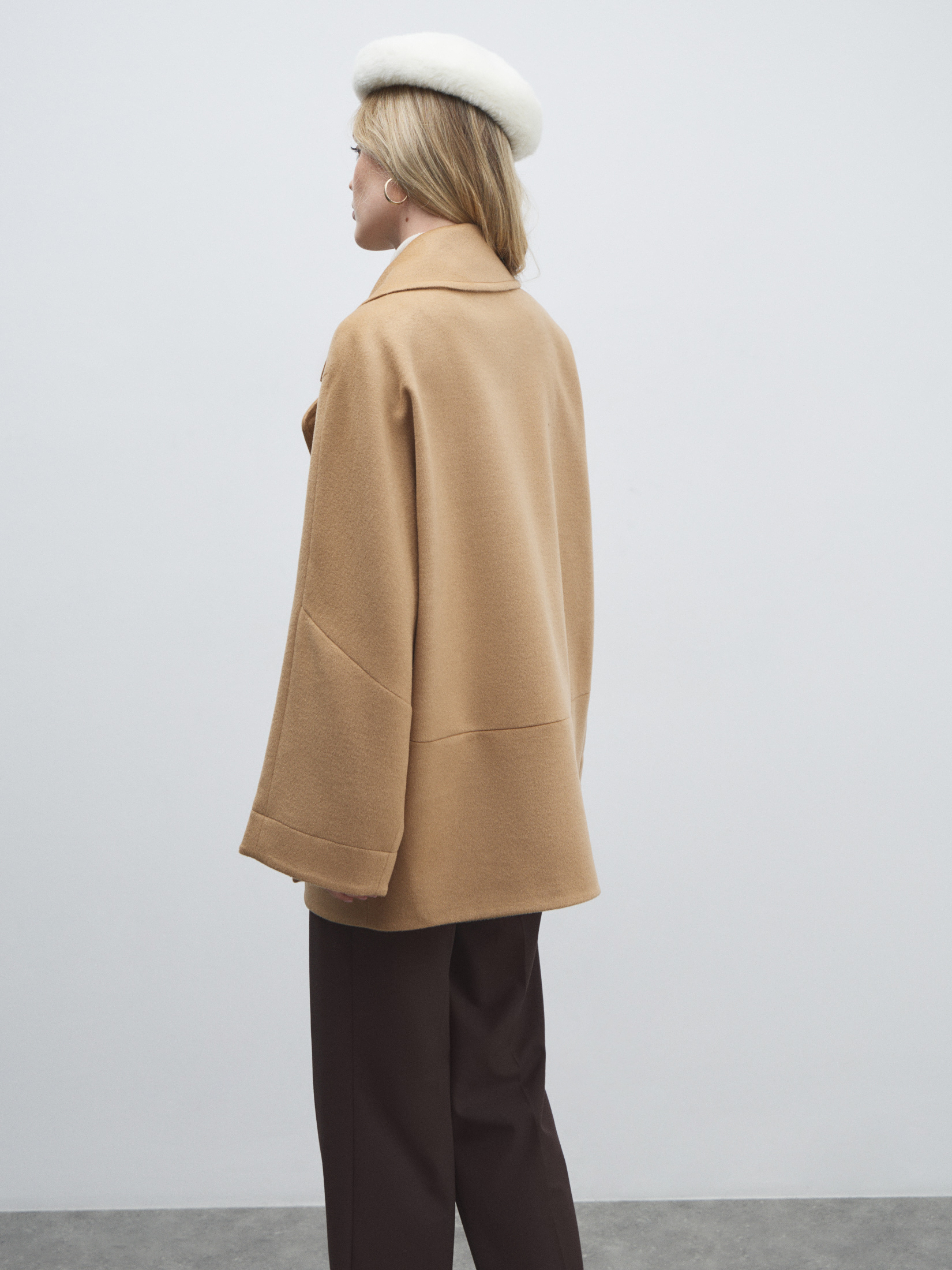 Женское полупальто MAISON DAVID MADELINE_6100 4854531, темно-бежевый