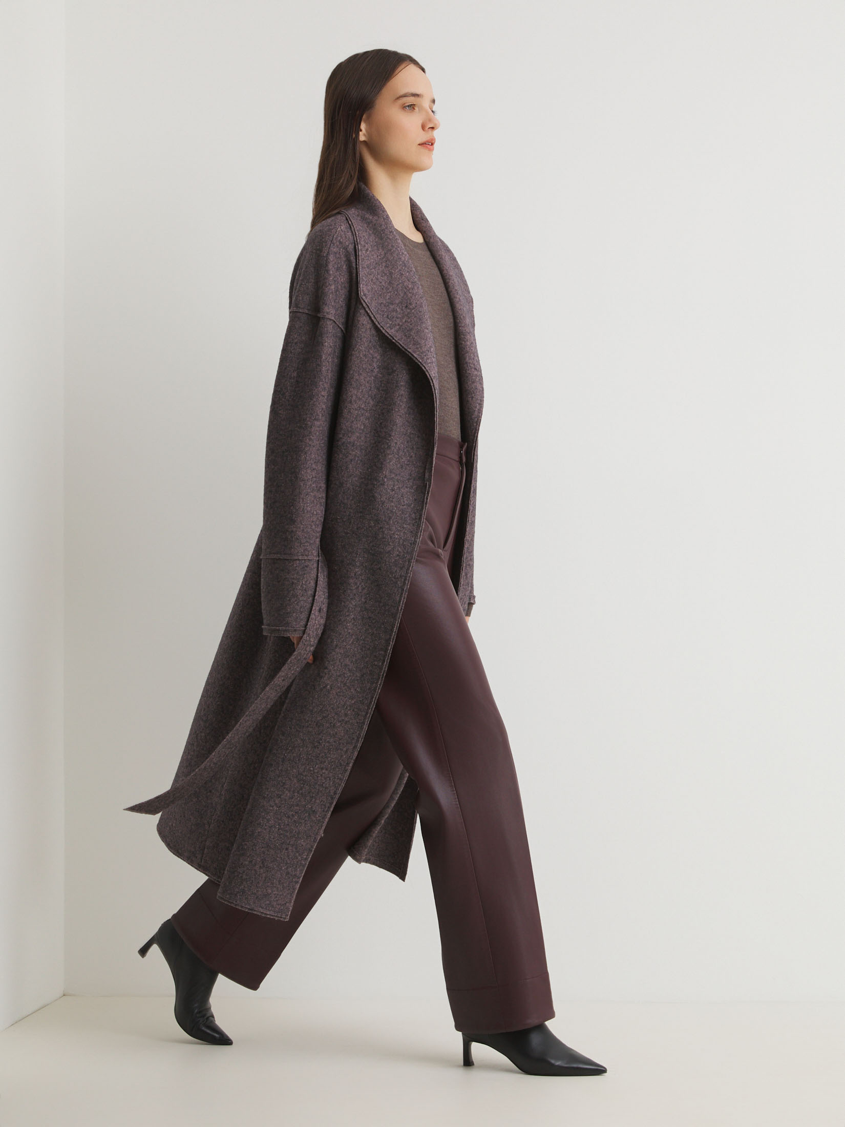 Женское пальто MAISON DAVID INES 4661779, серо-фиолетовый