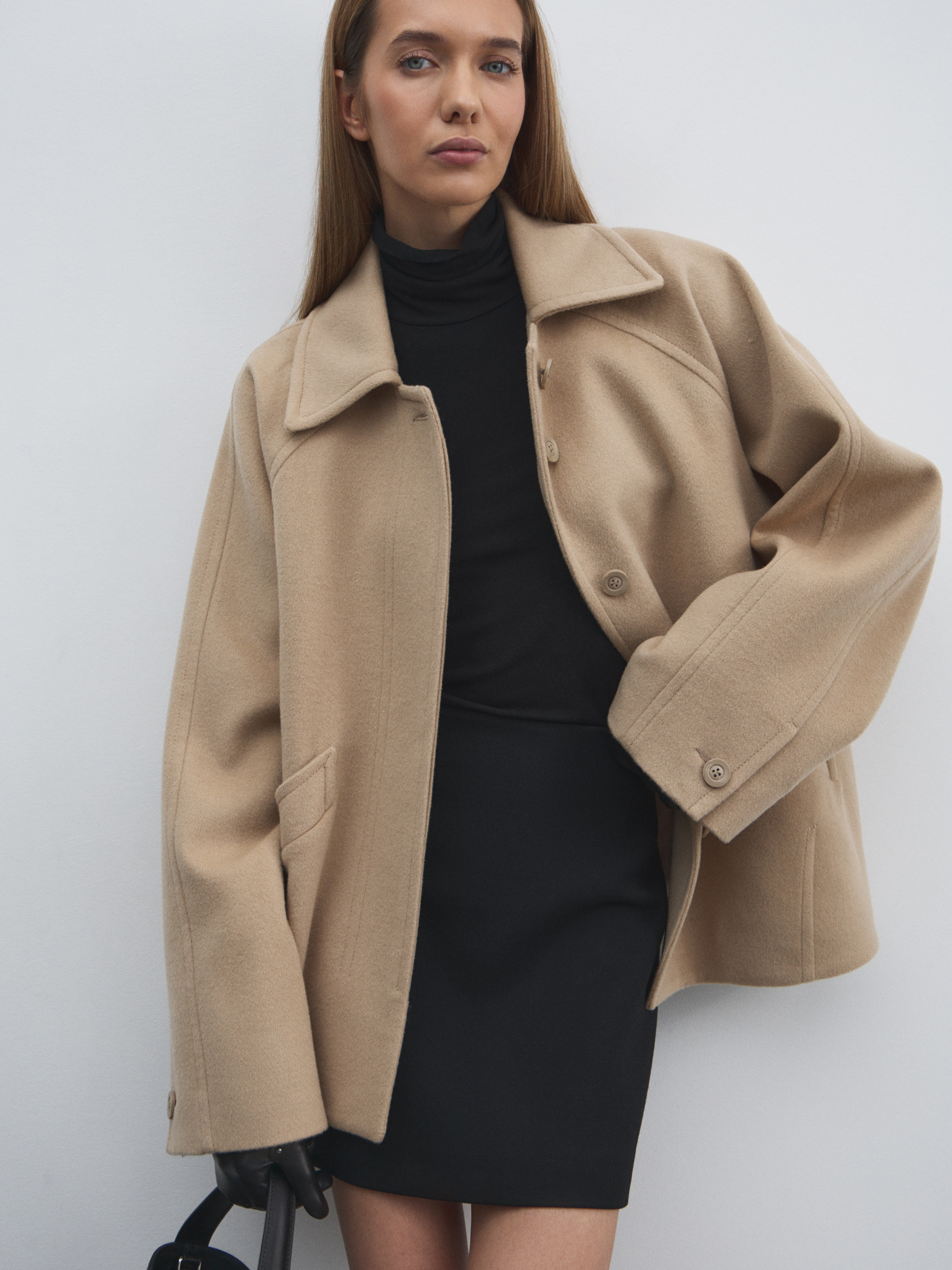 Женское полупальто MAISON DAVID TILDE 4764589, коричнево-бежевый