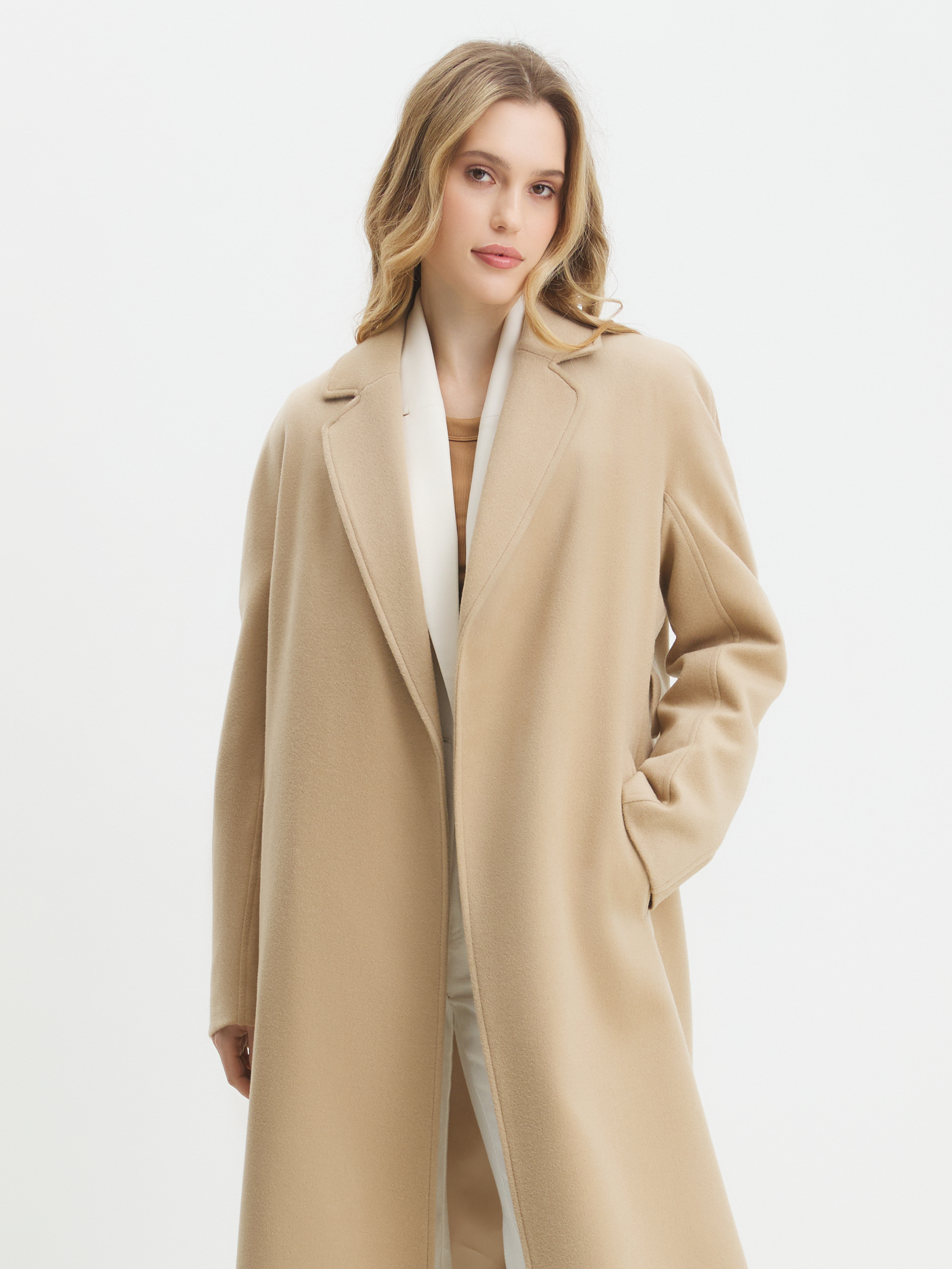 Женское пальто MAISON DAVID MADLEN 4412723, серо-бежевый