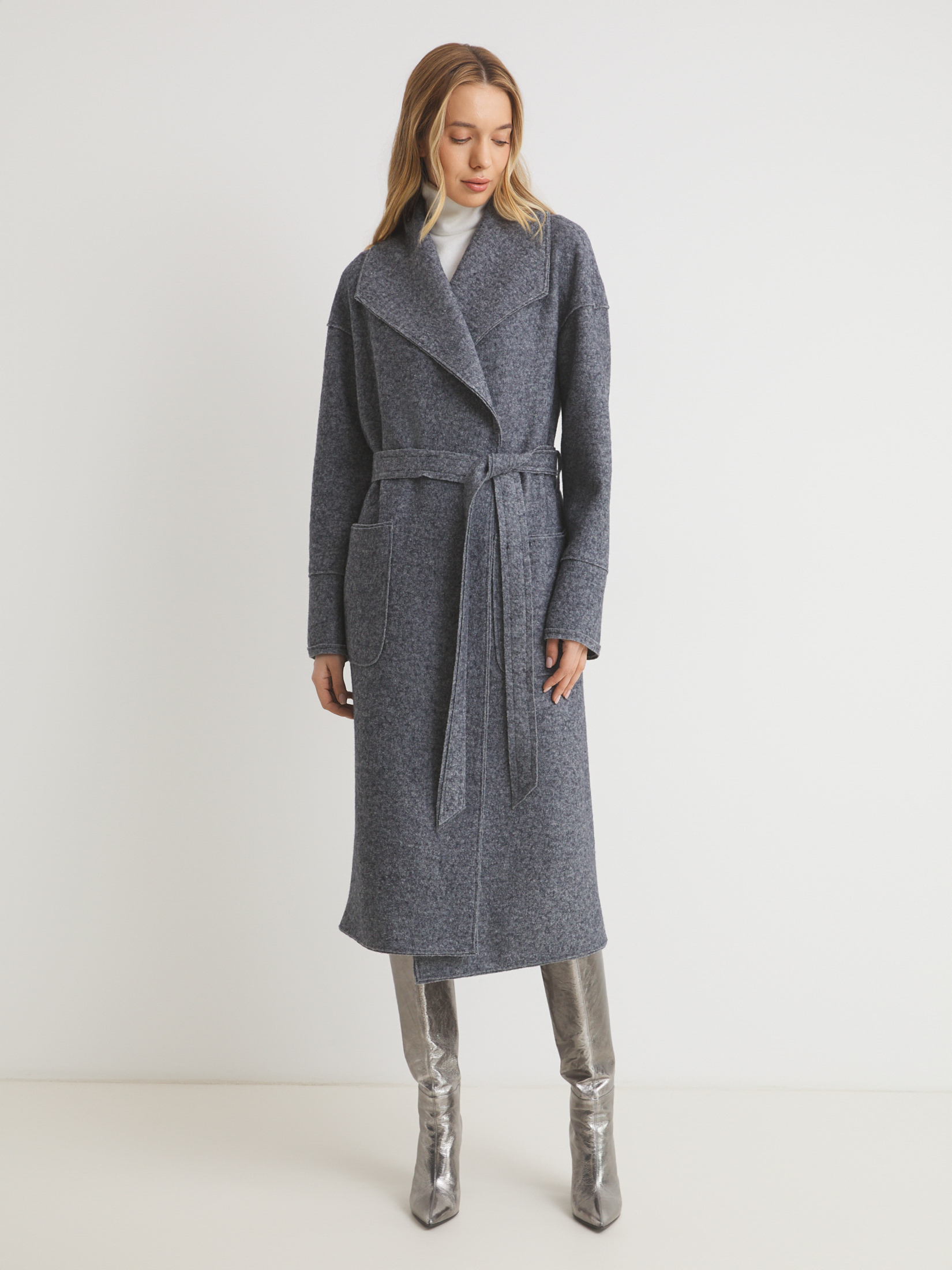 Женское пальто MAISON DAVID INES 4661775, серо-синий