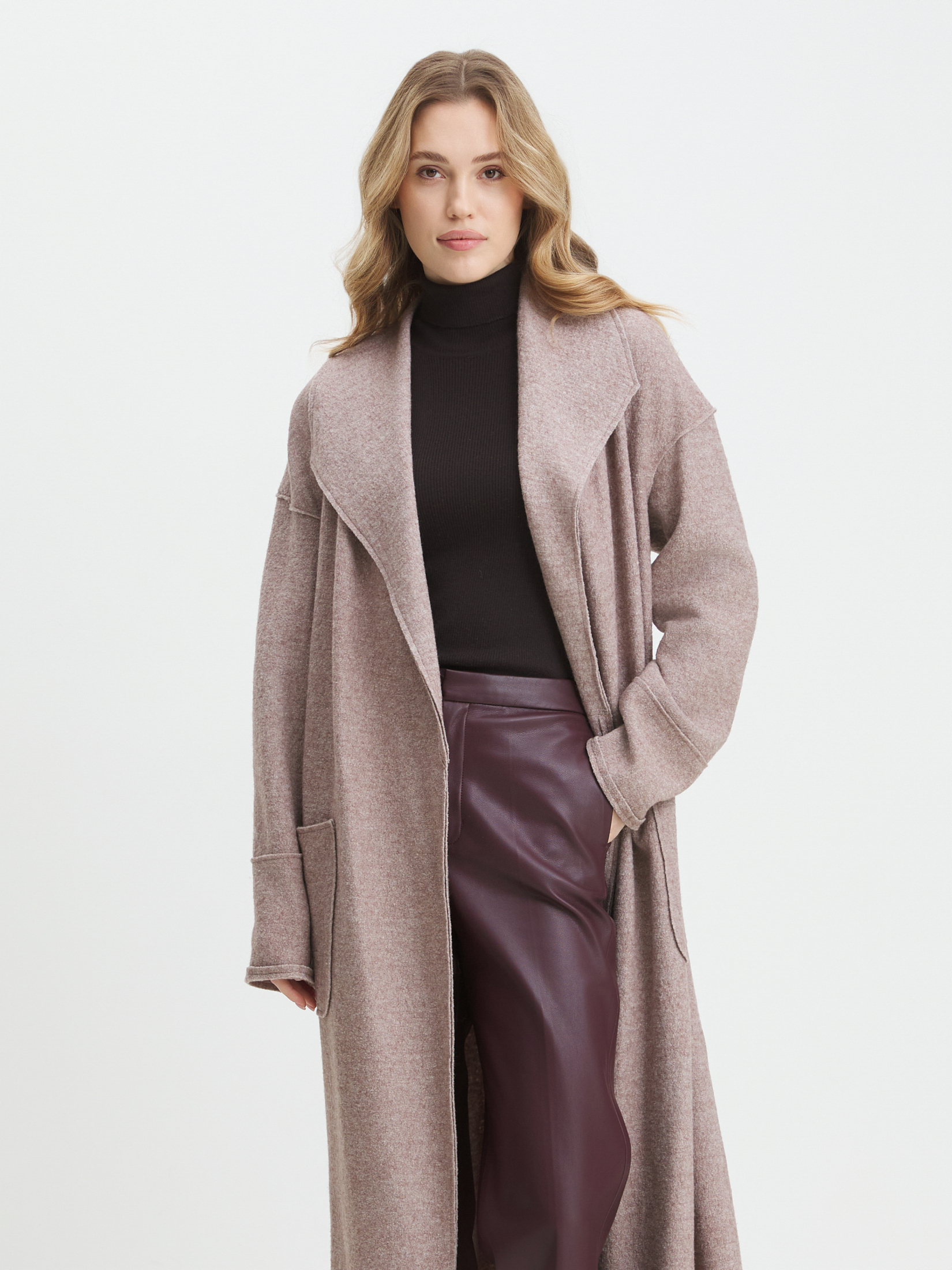 Женское пальто CALZETTI INES 3607158, пыльно-бежевый