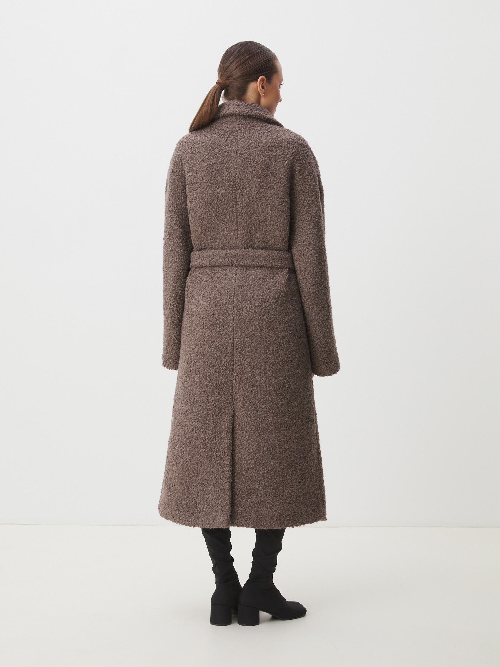 Женское пальто MAISON DAVID JULIA_ALPACO 4535601, коричнево-серый