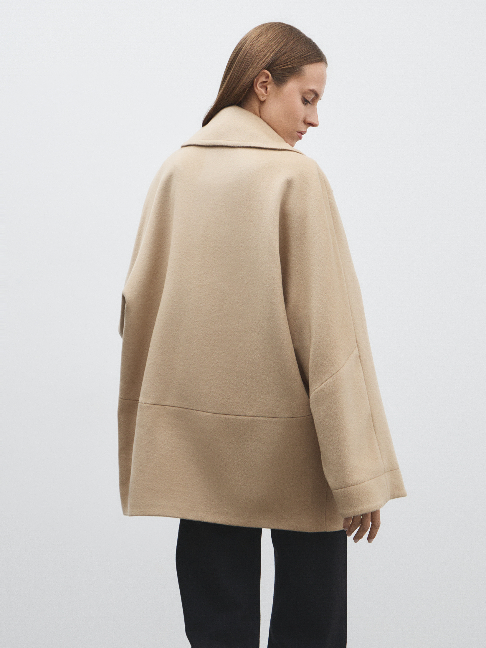 Женское полупальто MAISON DAVID MADELINE_6100 4853975, серо-бежевый