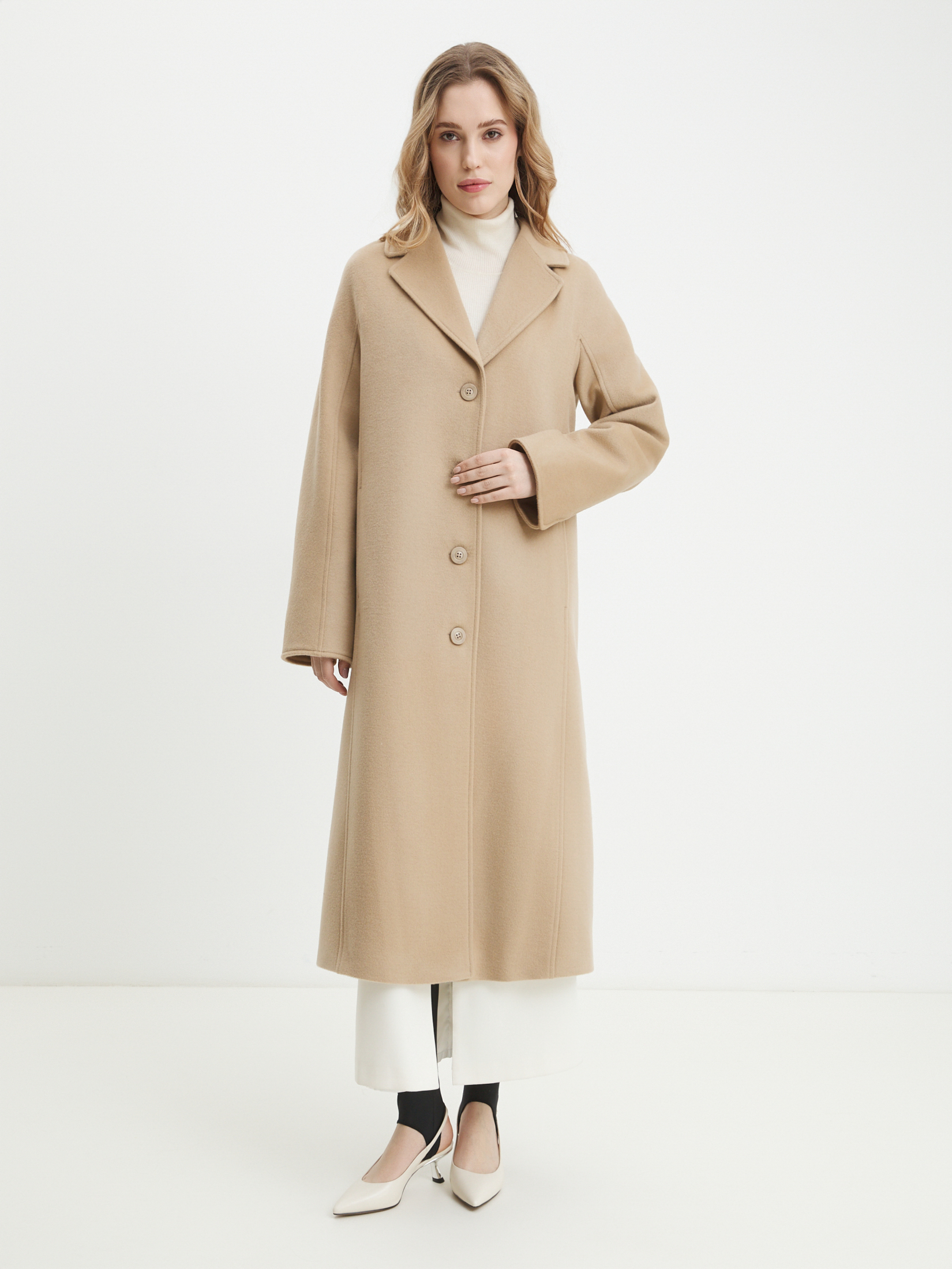 Женское пальто MAISON DAVID OLGA 4535665, серо-бежевый