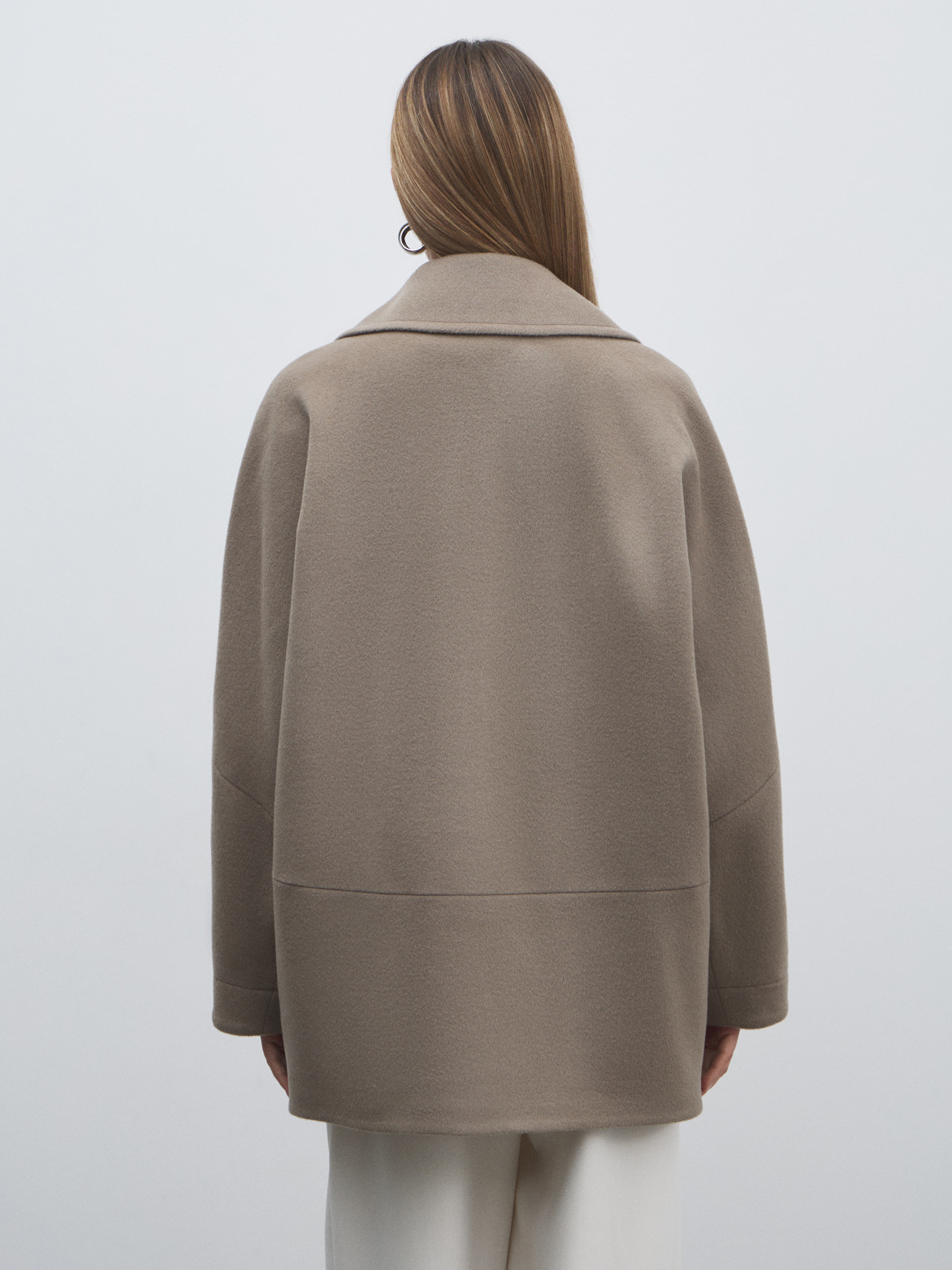 Женское полупальто MAISON DAVID MADELINE_6100 4854007, серо-коричневый