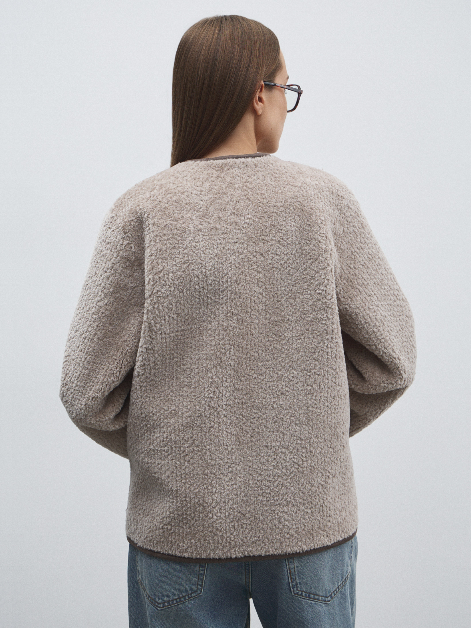 Женское полупальто MAISON DAVID SANDRINE_SDF_S 4846461, бежевато-серый