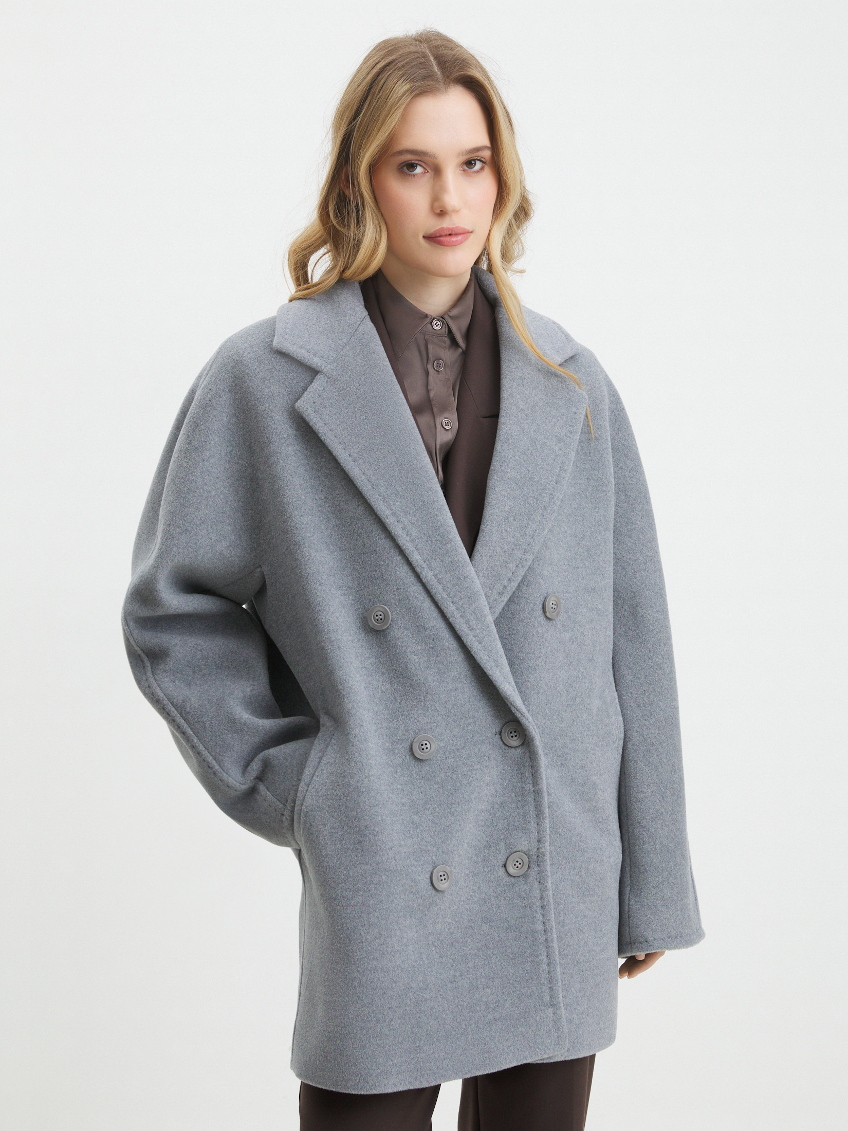 Женское полупальто MAISON DAVID JADE_MEDIUM 4508572, серый