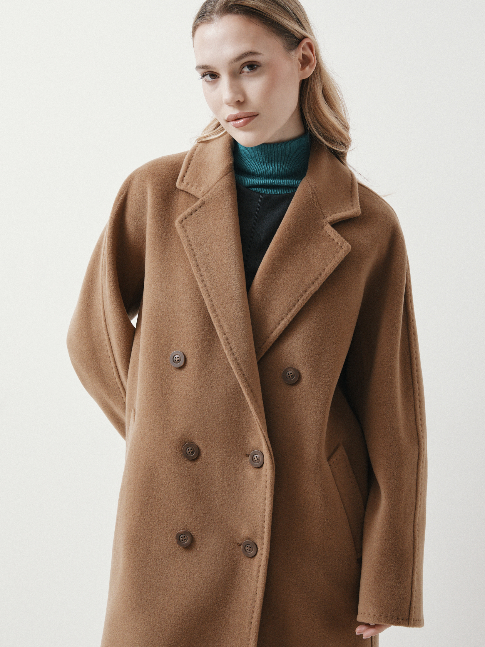 Женское пальто MAISON DAVID JADE_LONG 4439785, бежево-коричневый