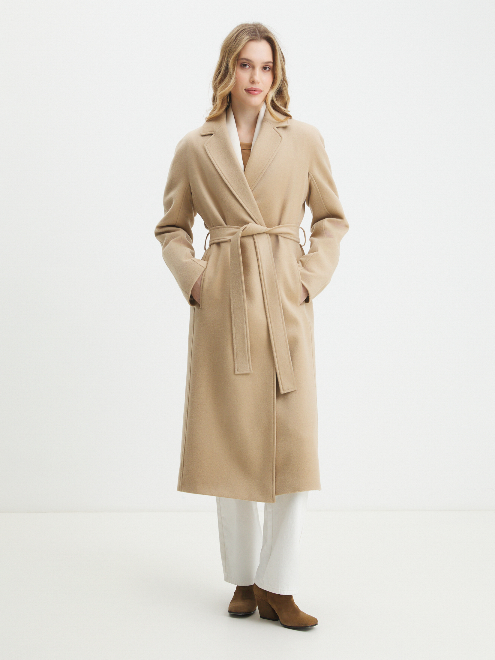 Женское пальто MAISON DAVID MADLEN 4412723, серо-бежевый