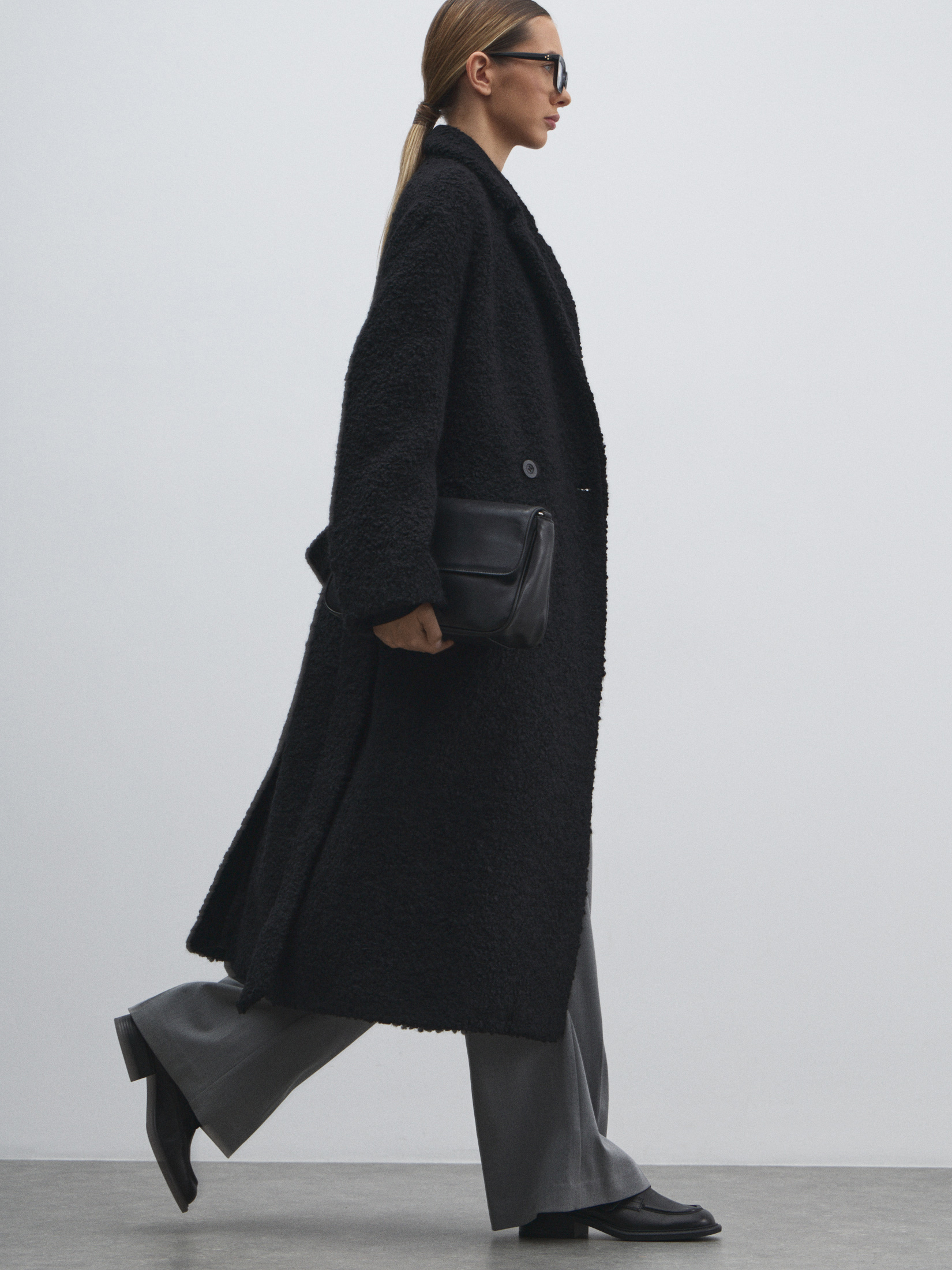 Женское пальто MAISON DAVID NASTIA_ALPACO 4557957, черный