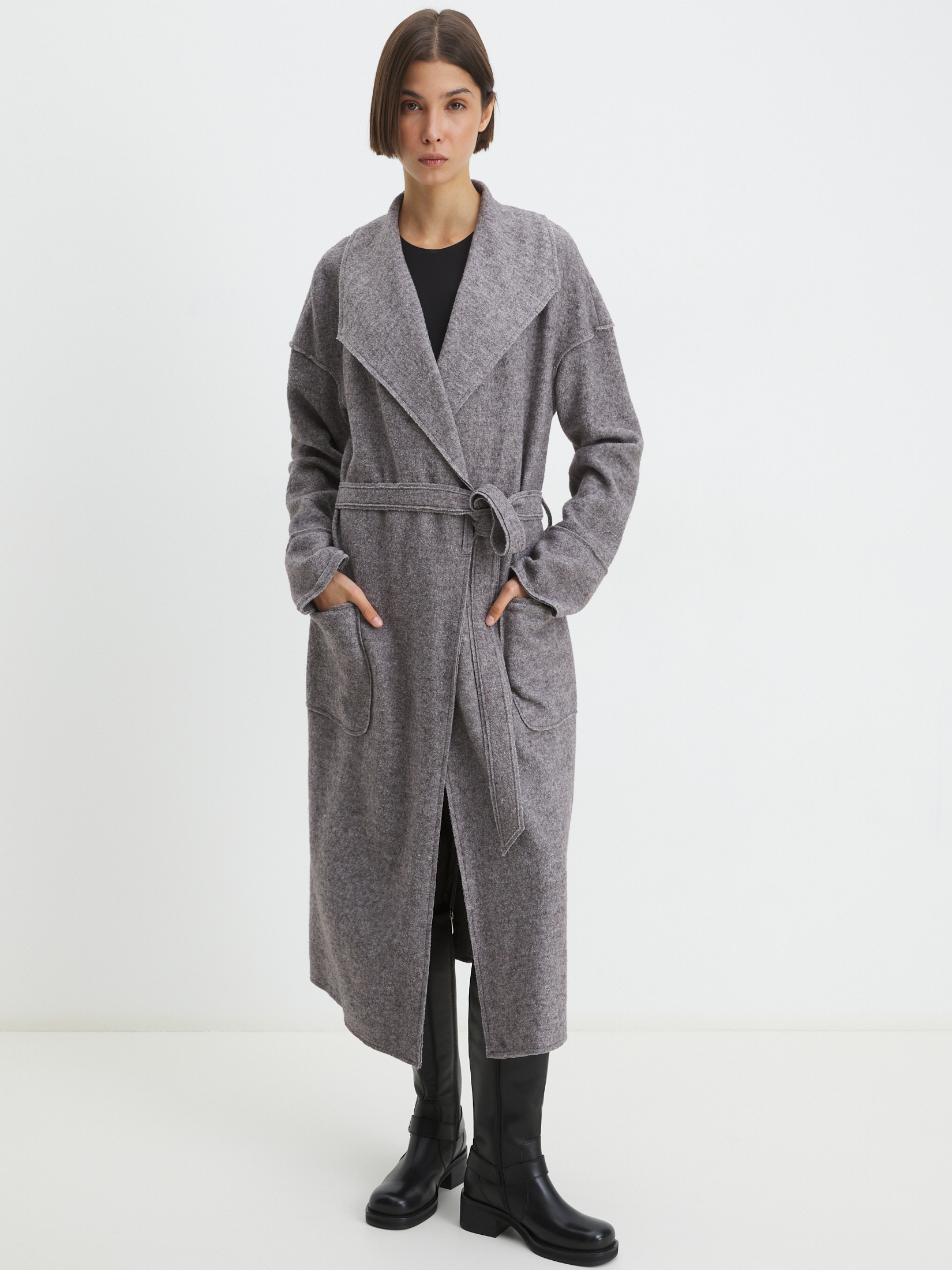 Женское пальто CALZETTI INES 3607137, светло-серый