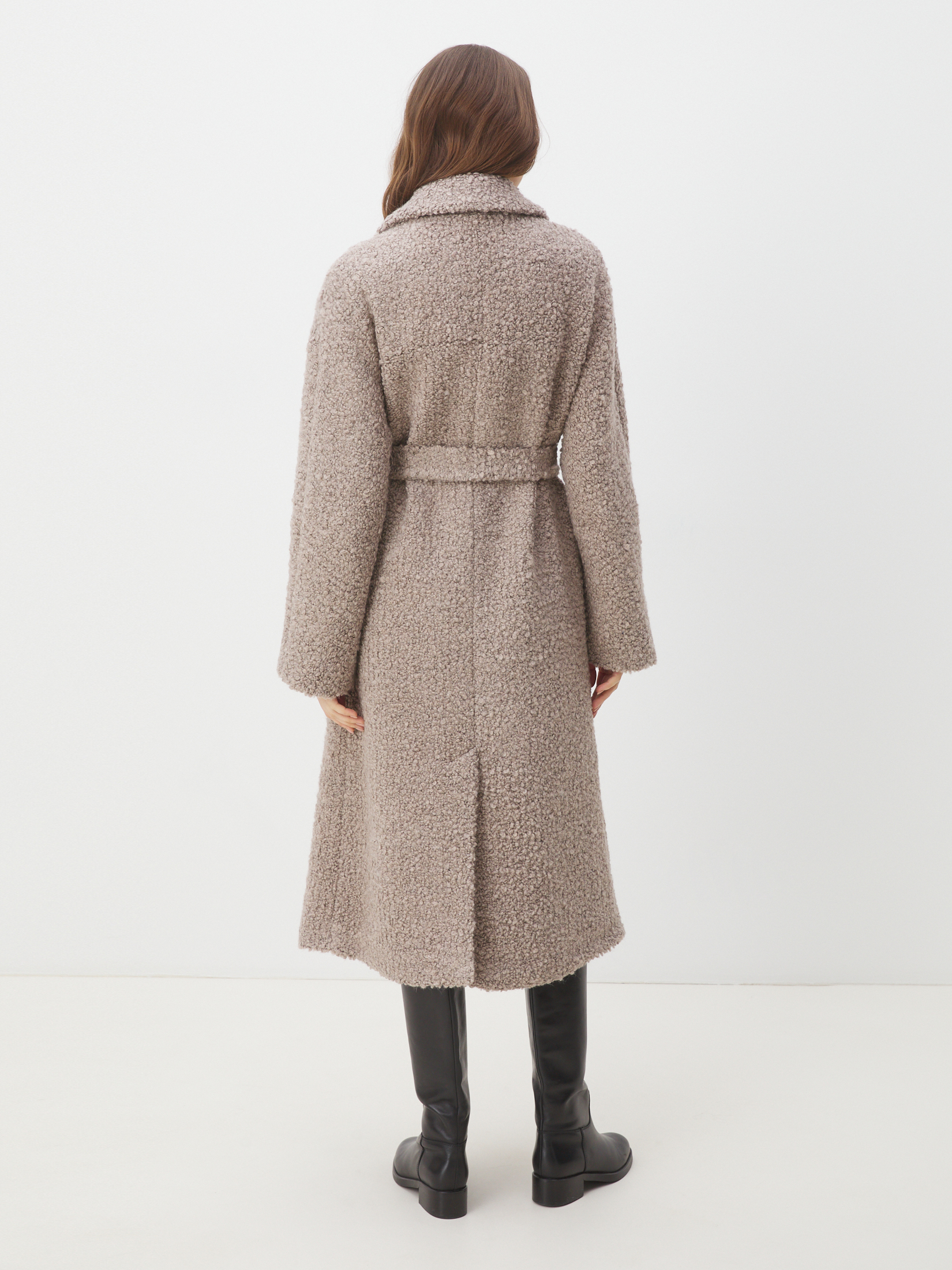 Женское пальто MAISON DAVID JULIA_ALPACO 4535587, бежево-серый