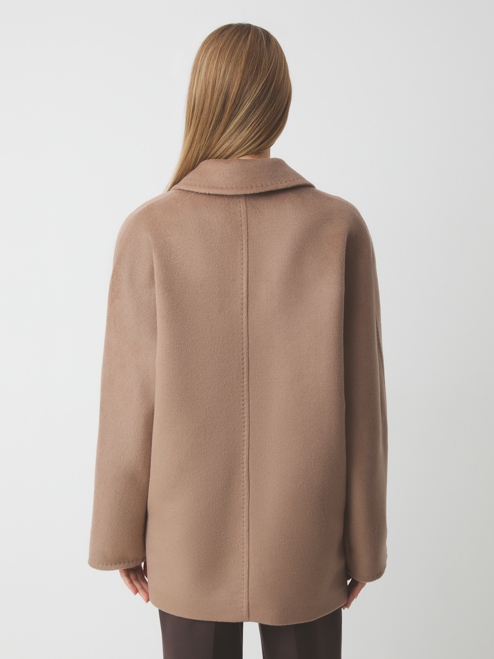 Женское полупальто MAISON DAVID IDELLE_084 4640721, серовато-коричневый