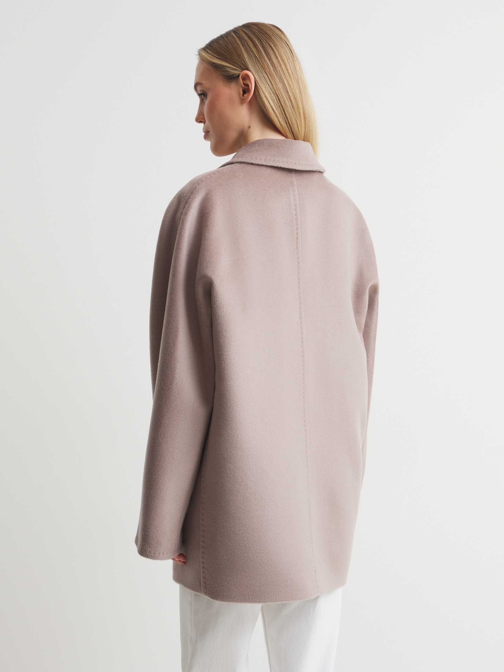 Женское полупальто MAISON DAVID IDELLE_084 4640691, розовато-серый