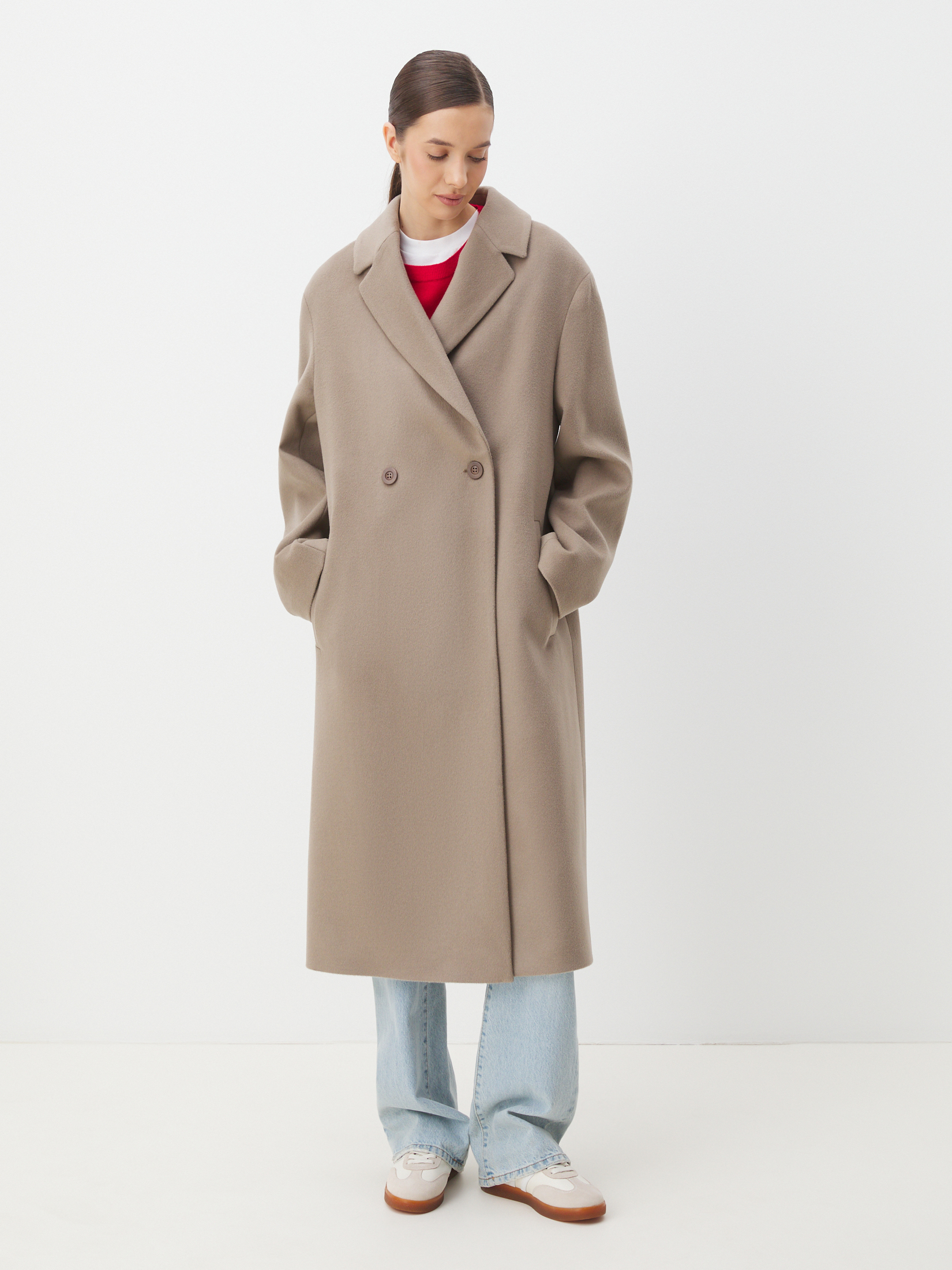 Женское пальто MAISON DAVID ARMADA 4439601, серо-коричневый