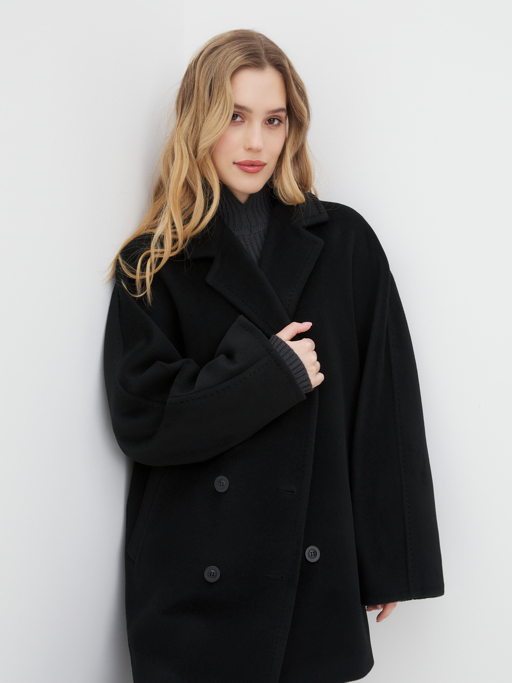 Женское полупальто MAISON DAVID JADE_MEDIUM 4508491, черный