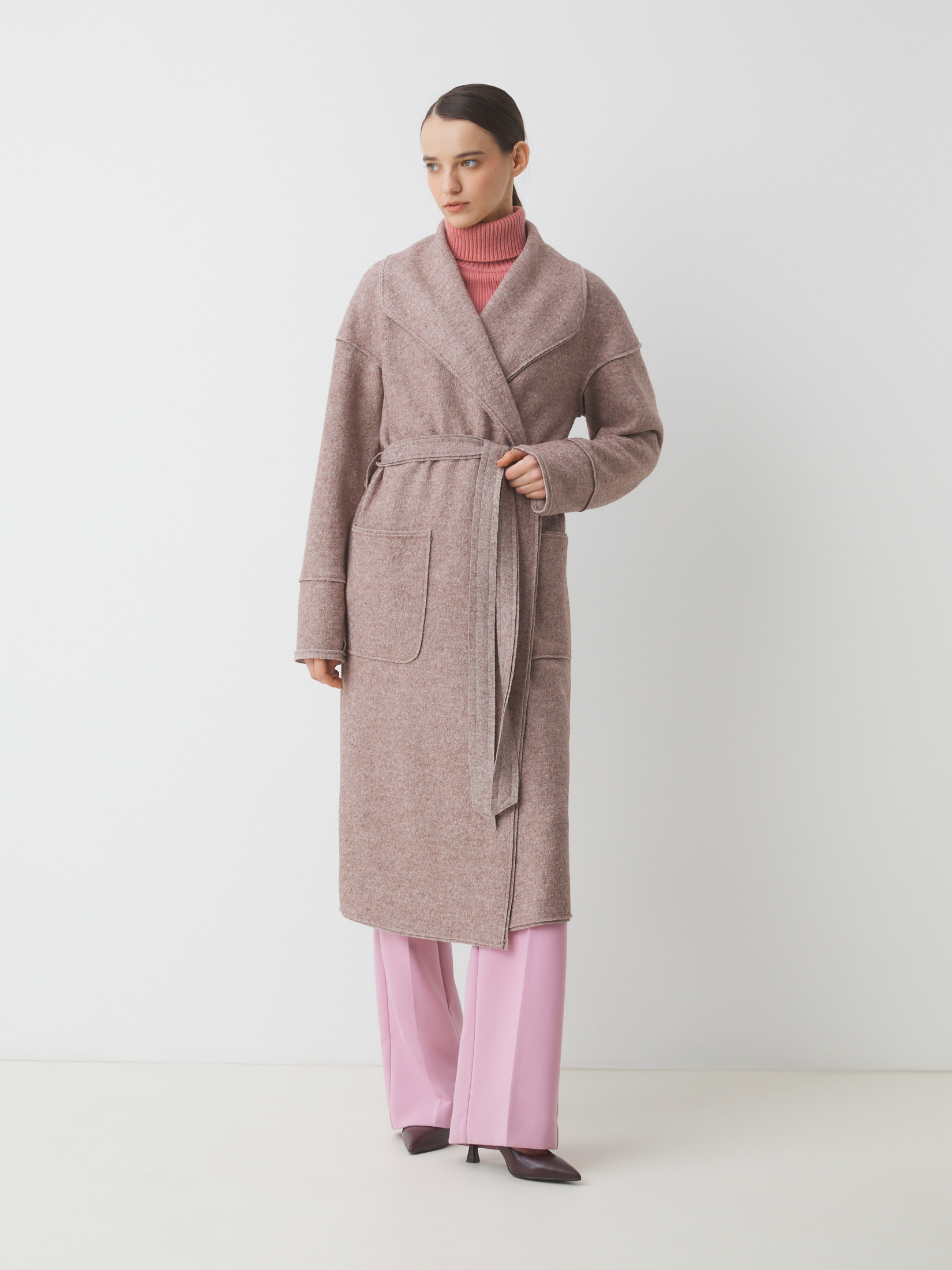 Женское пальто MAISON DAVID INES 4661778, пыльно-бежевый