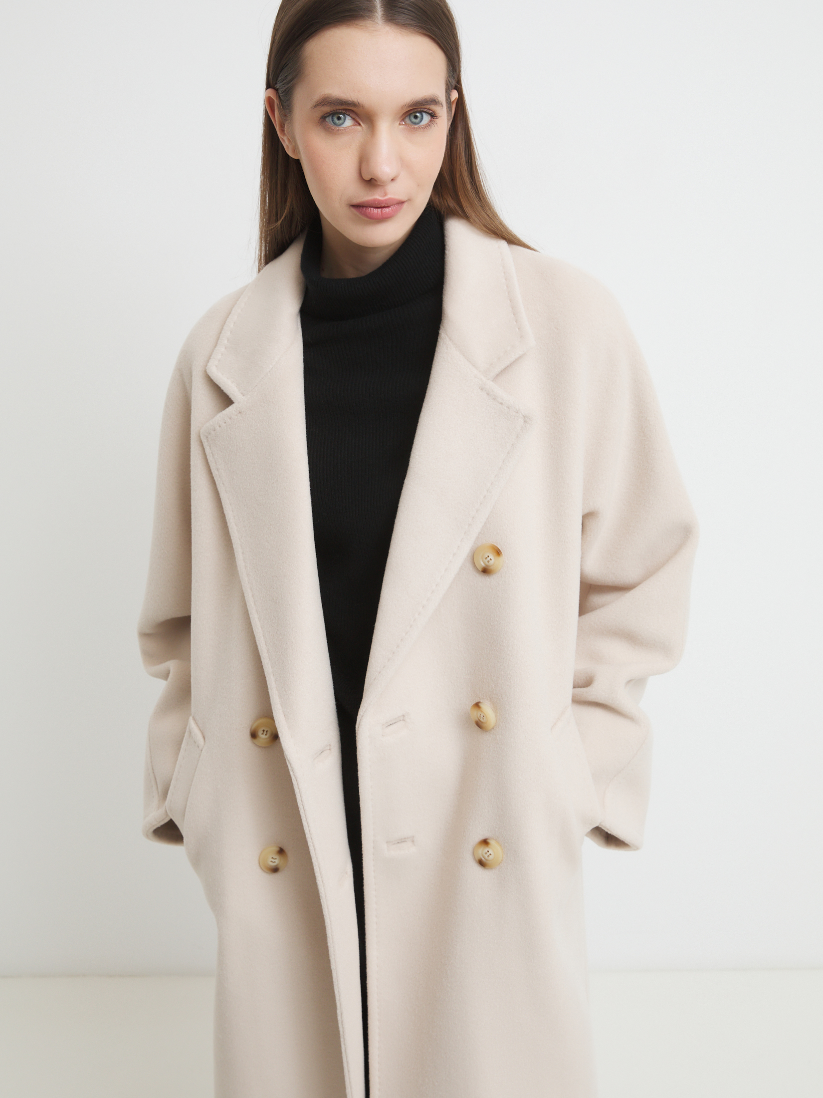 Женское пальто MAISON DAVID 4409938, светло-бежевый