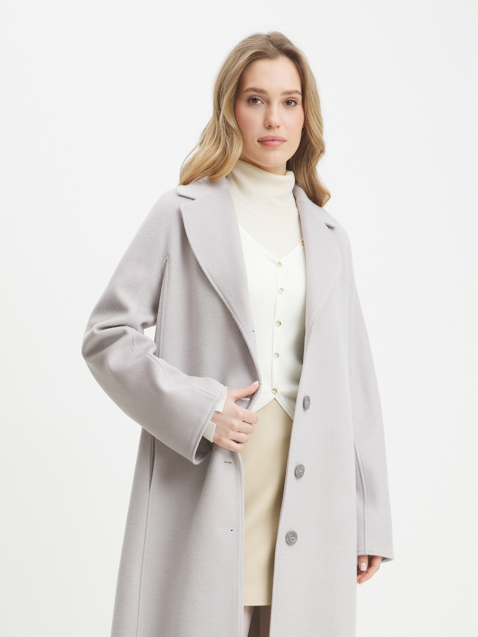 Женское пальто MAISON DAVID OLGA 4535686, фиолетово-серый