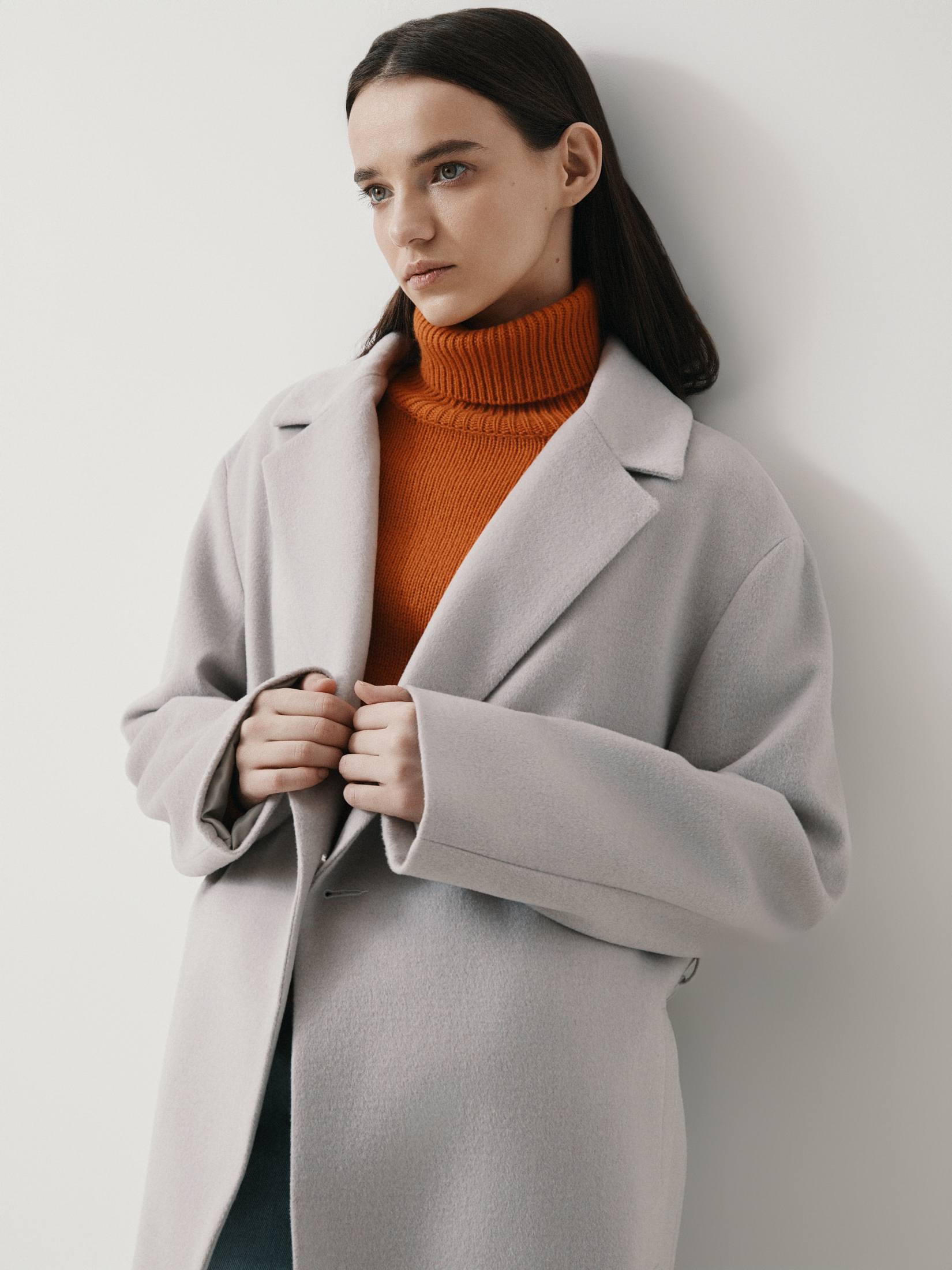 Женское пальто MAISON DAVID ARMADA 4439625, фиолетово-серый