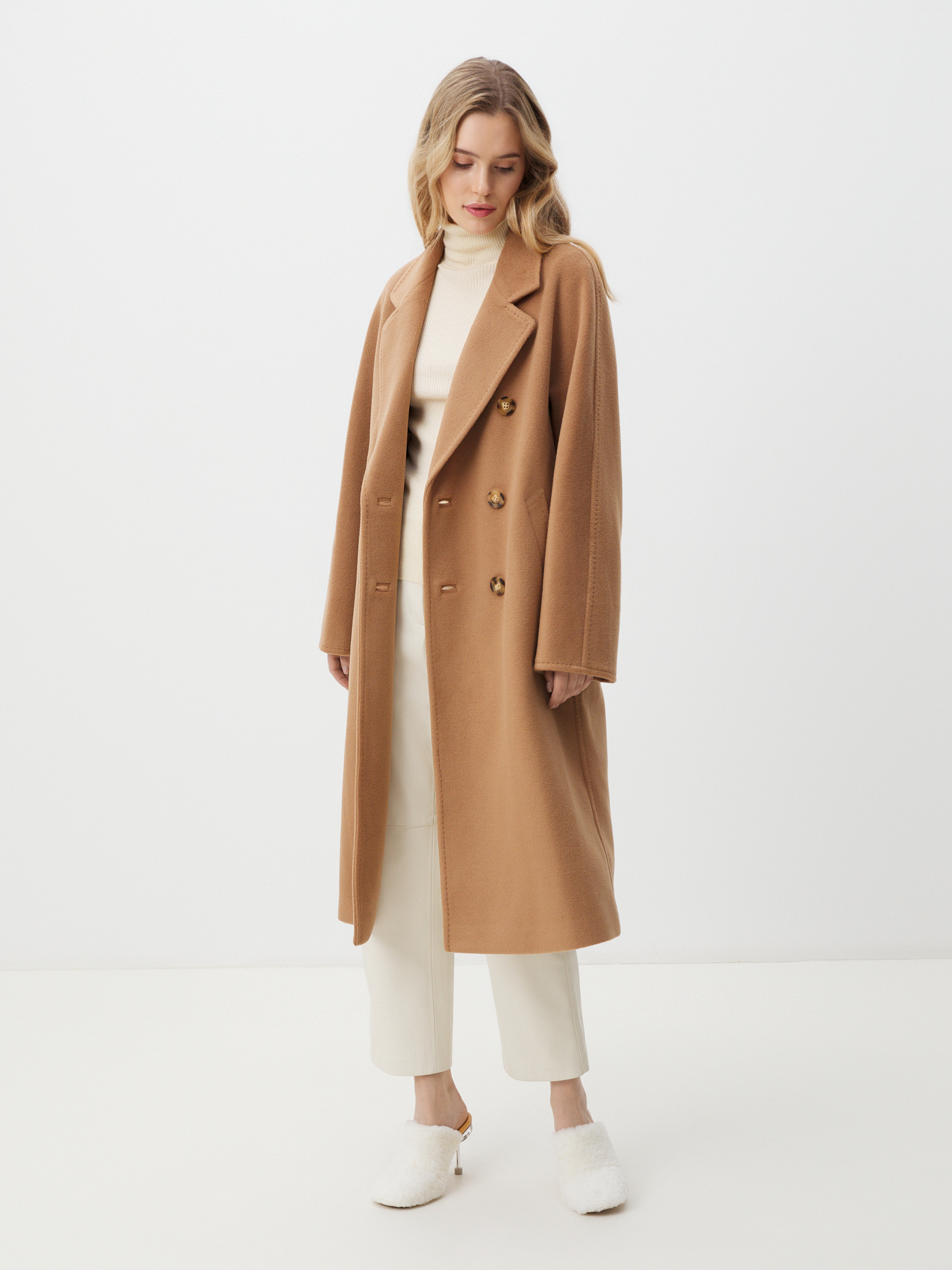 Женское пальто MAISON DAVID 4409917, светло-коричневый