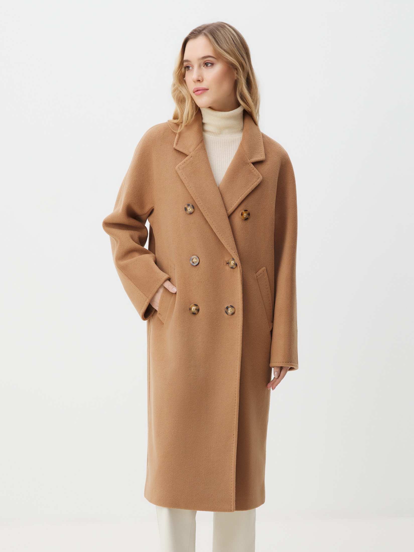 Женское пальто MAISON DAVID 4409917, светло-коричневый