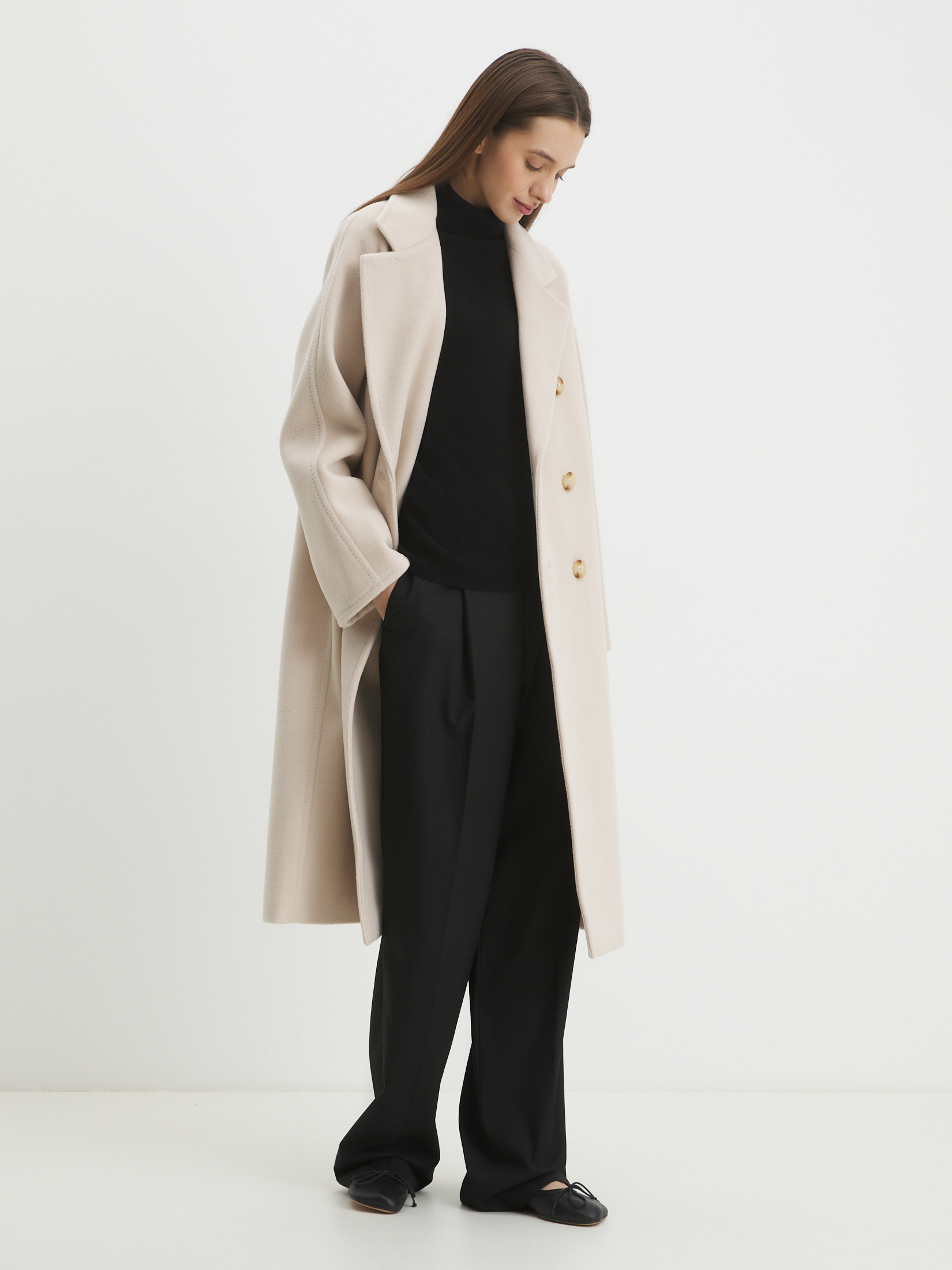 Женское пальто MAISON DAVID 4409938, светло-бежевый