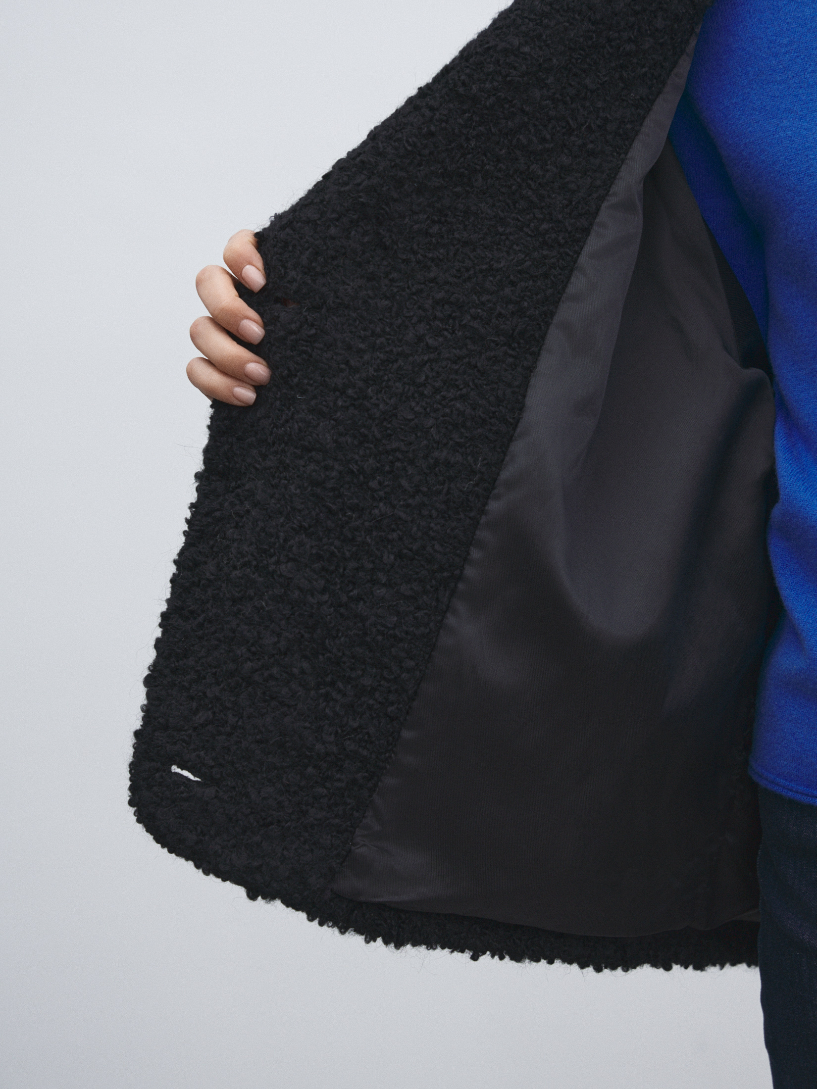 Женское полупальто MAISON DAVID MATILDA_ALPACO 4775988, черный