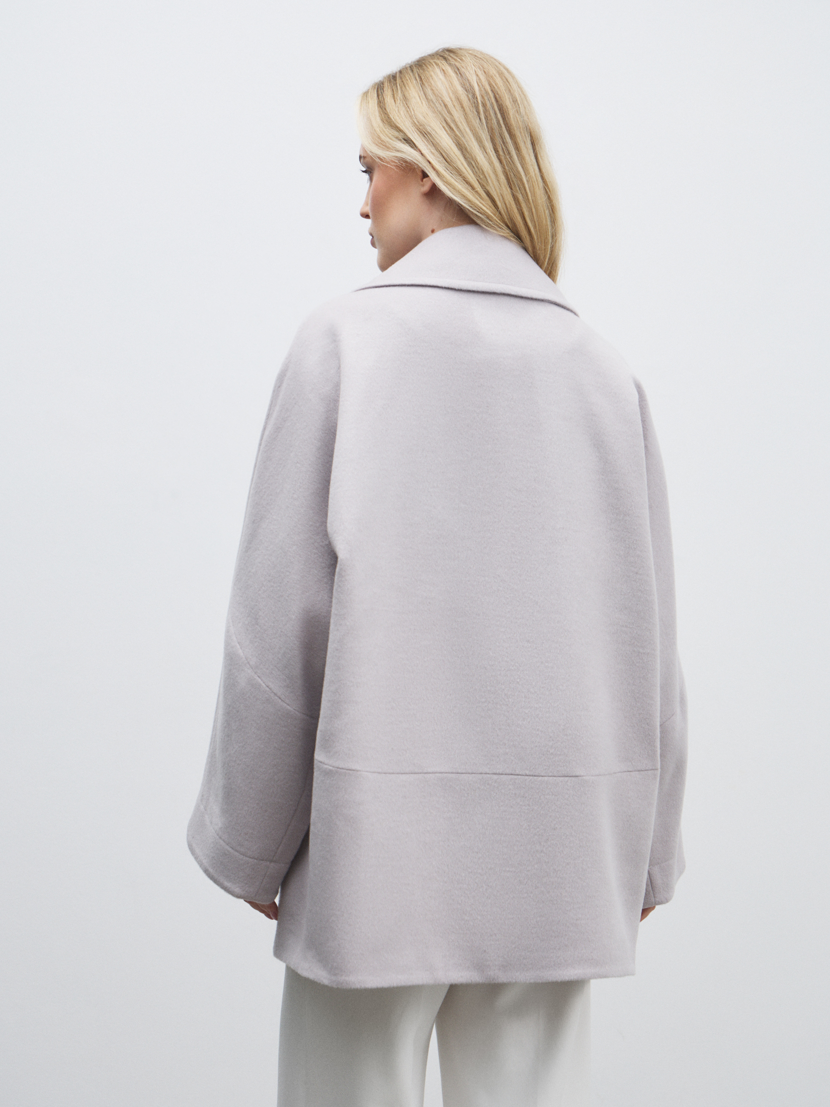 Женское полупальто MAISON DAVID MADELINE_6100 4853999, фиолетово-серый