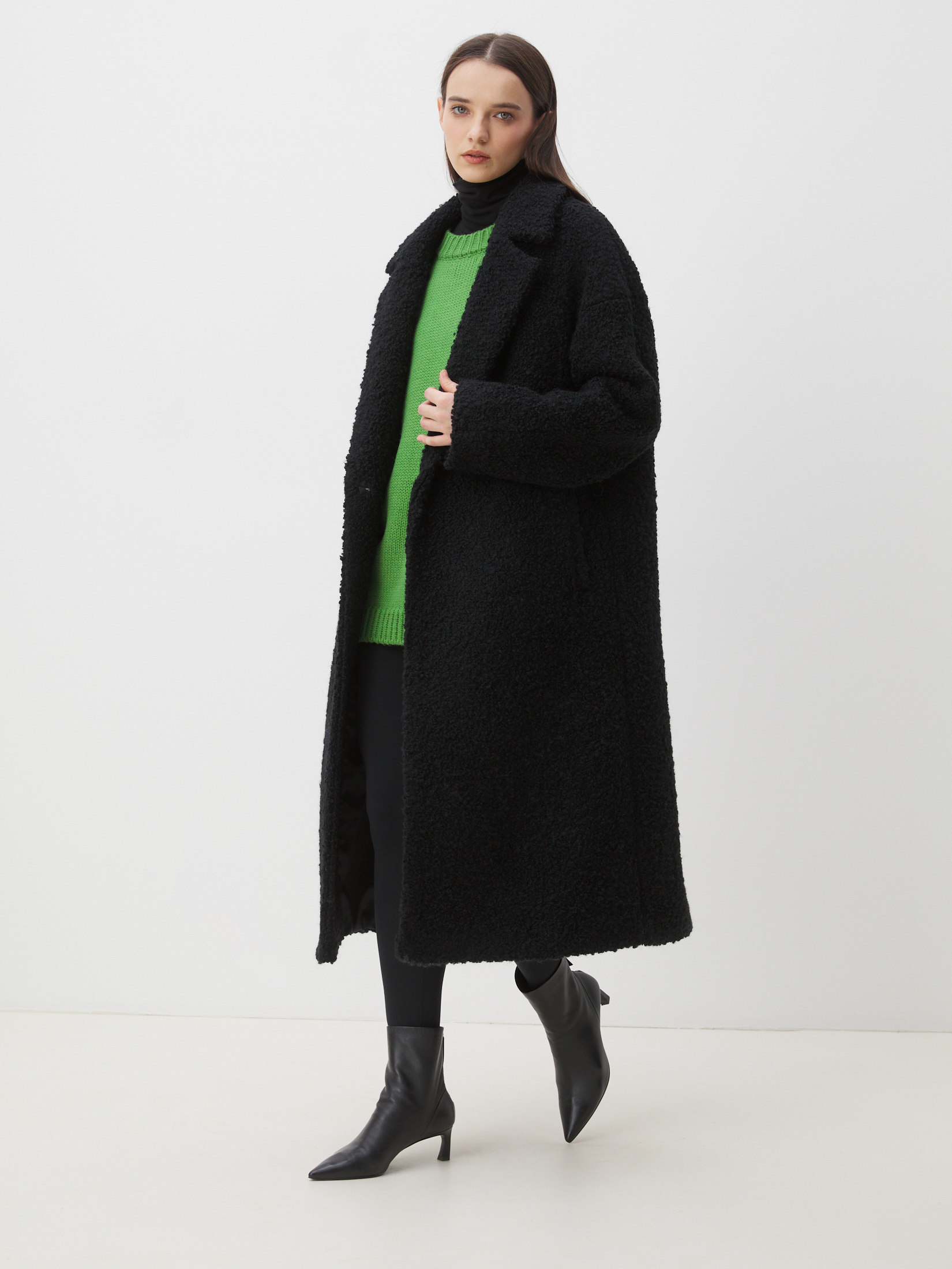 Женское пальто MAISON DAVID JULIA_ALPACO 4535615, черный