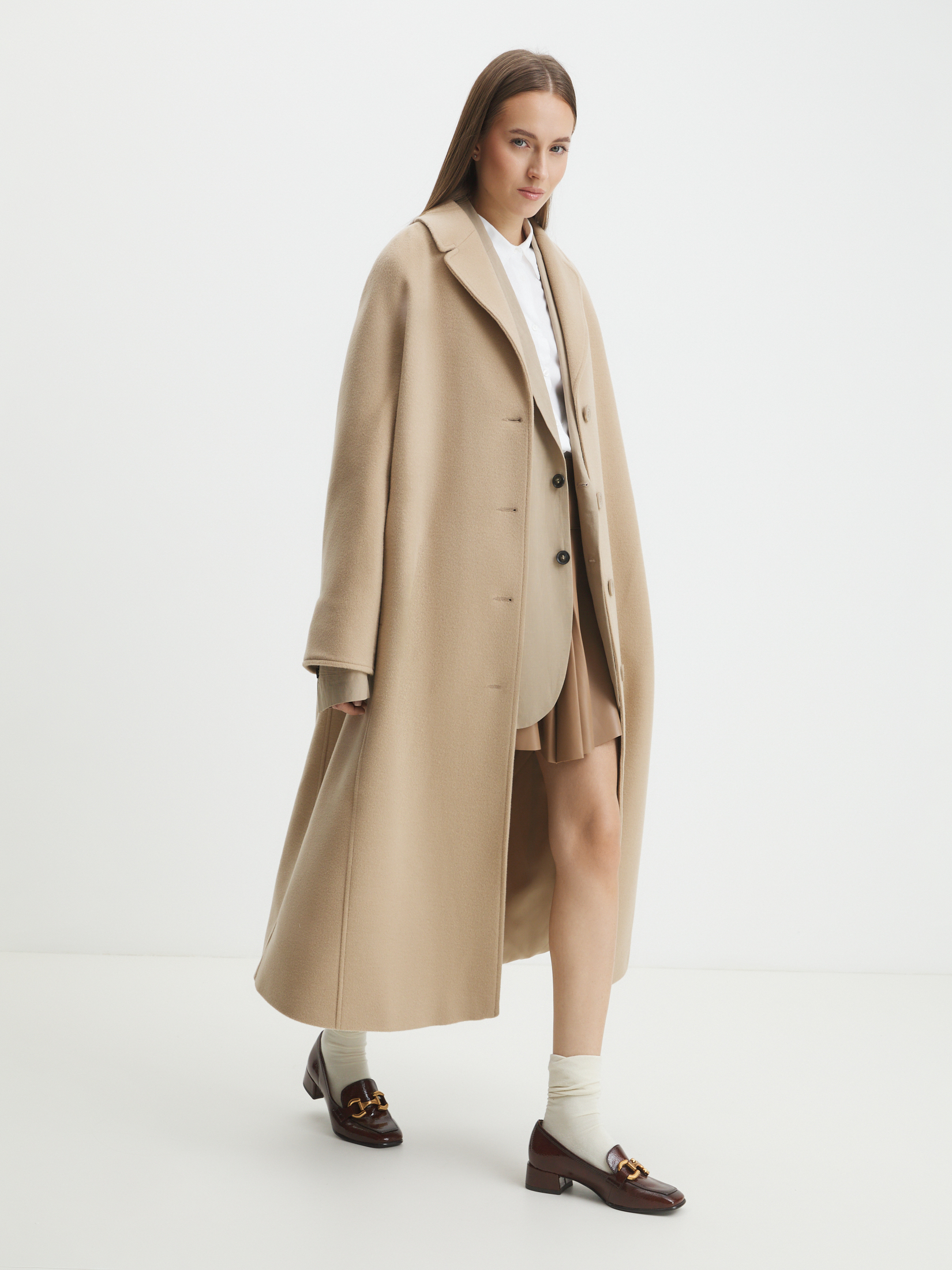 Женское пальто MAISON DAVID CAMILLA 4380891, серо-бежевый