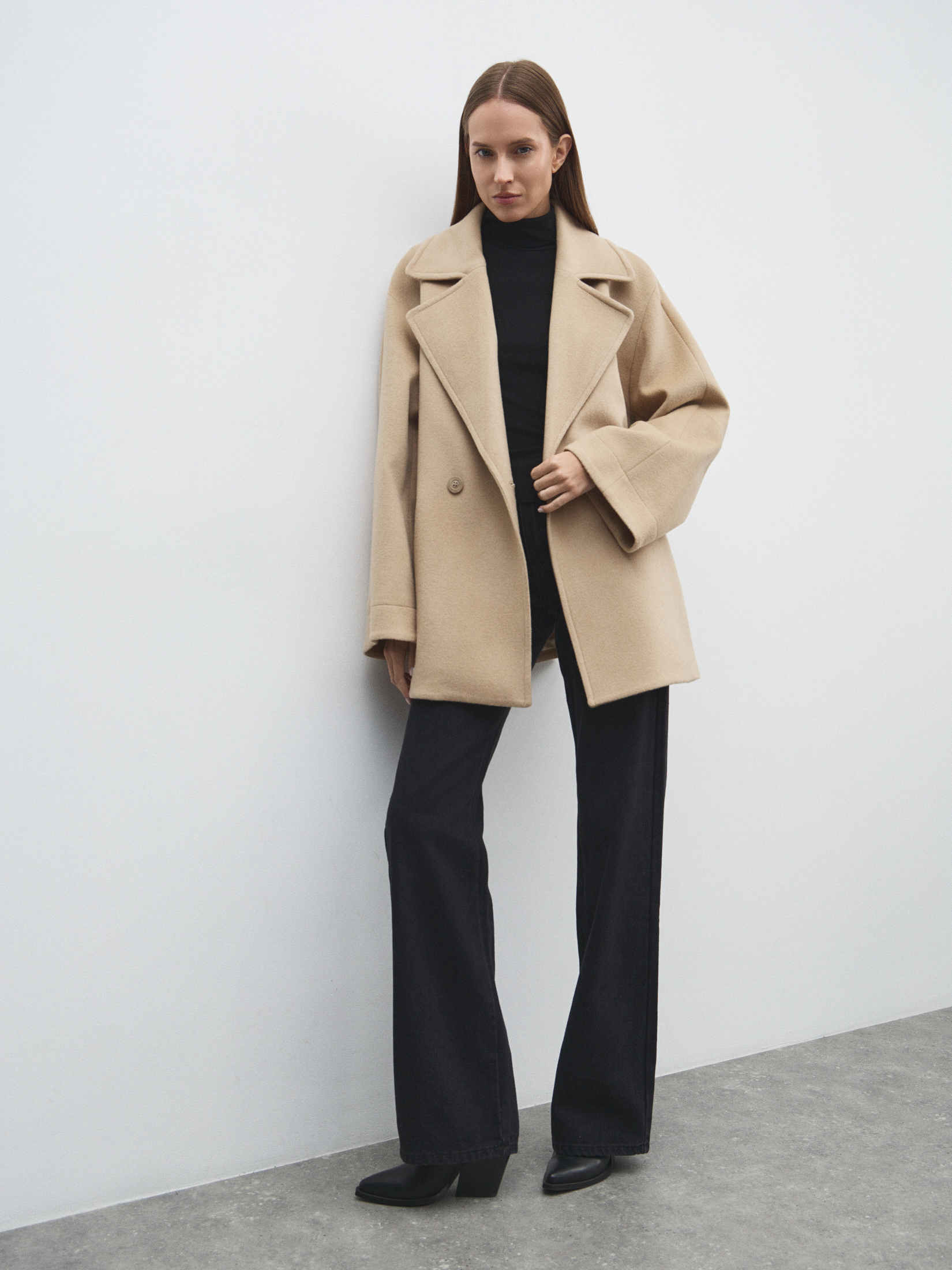 Женское полупальто MAISON DAVID MADELINE_6100 4853975, серо-бежевый