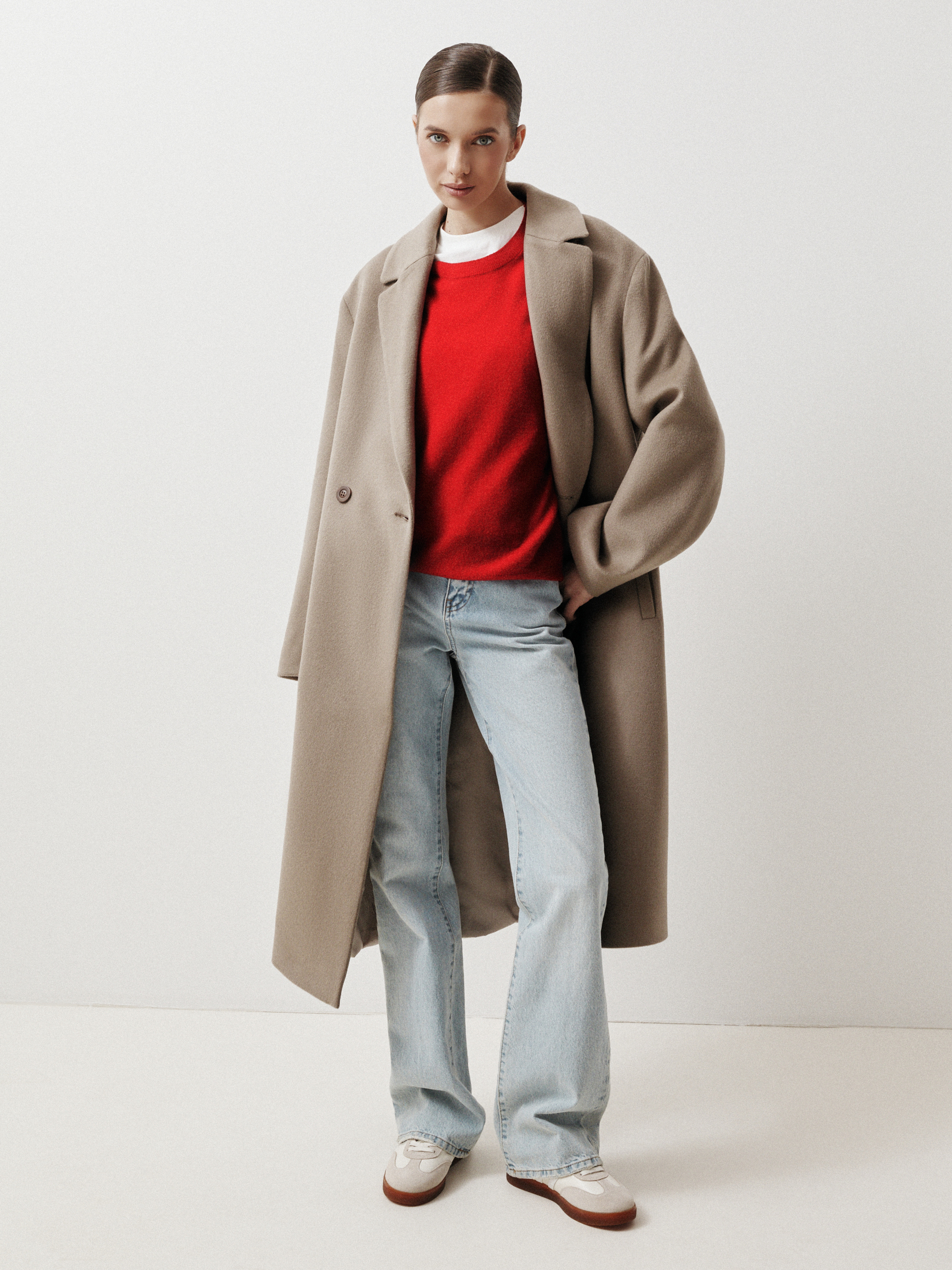 Женское пальто MAISON DAVID ARMADA 4439601, серо-коричневый