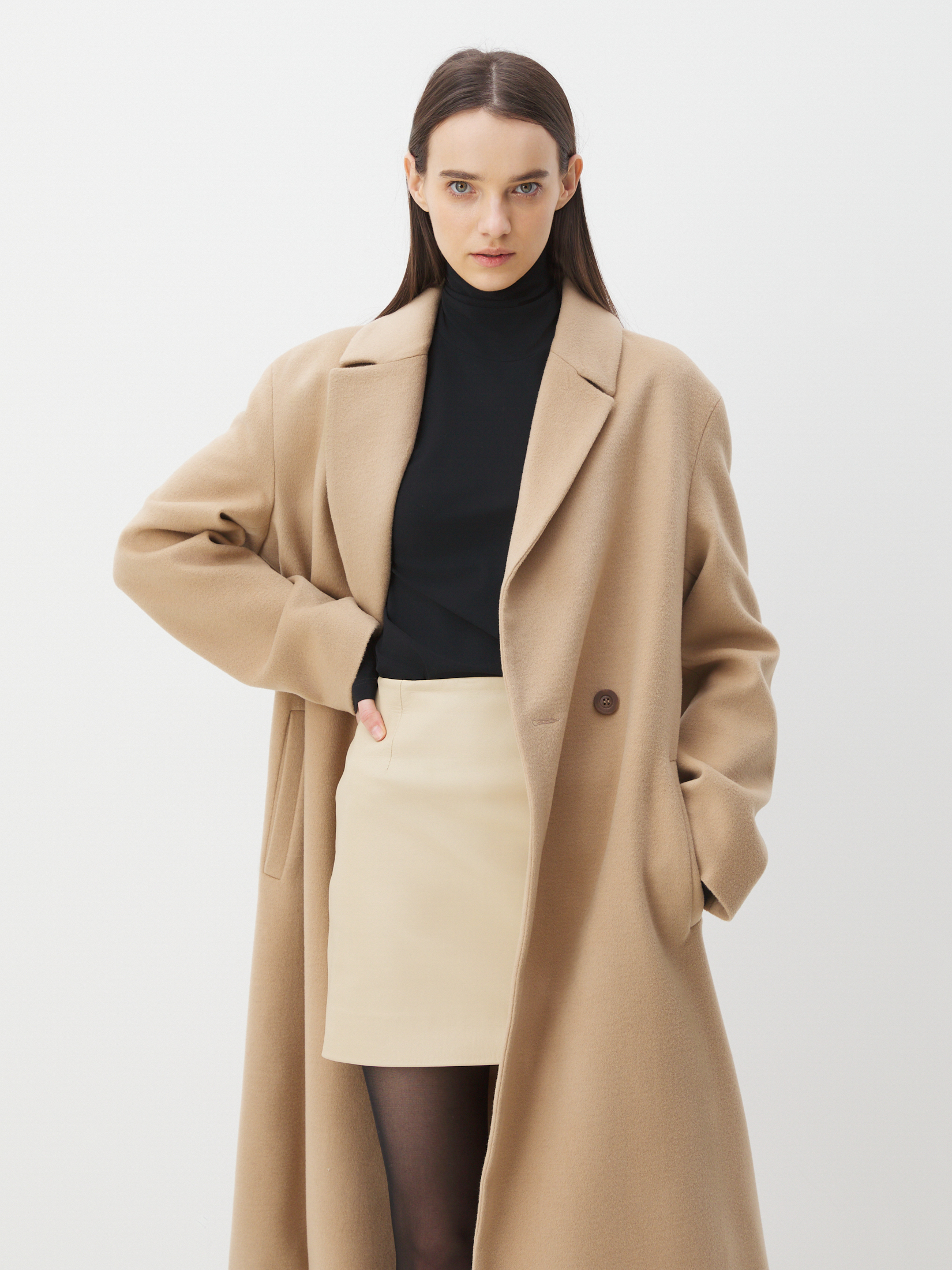 Женское пальто MAISON DAVID ARMADA 4439619, коричнево-бежевый