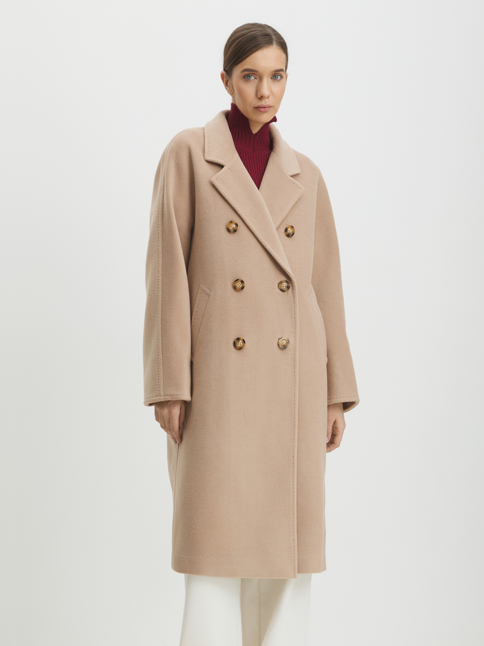 Женское пальто MAISON DAVID 4409931, бежевый