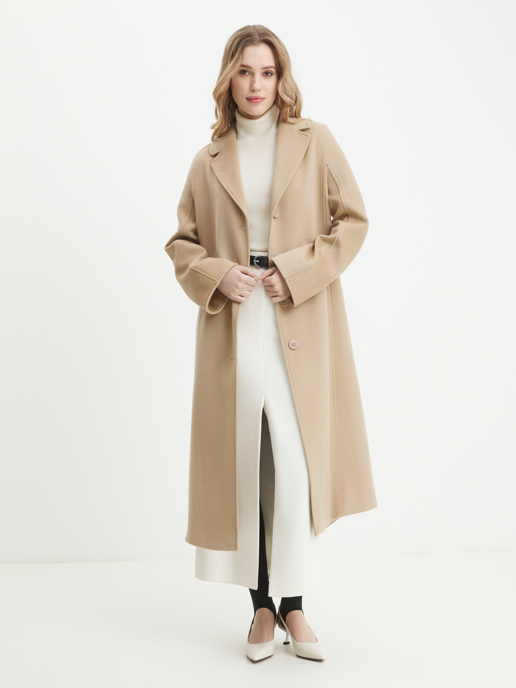 Женское пальто MAISON DAVID OLGA 4535665, серо-бежевый