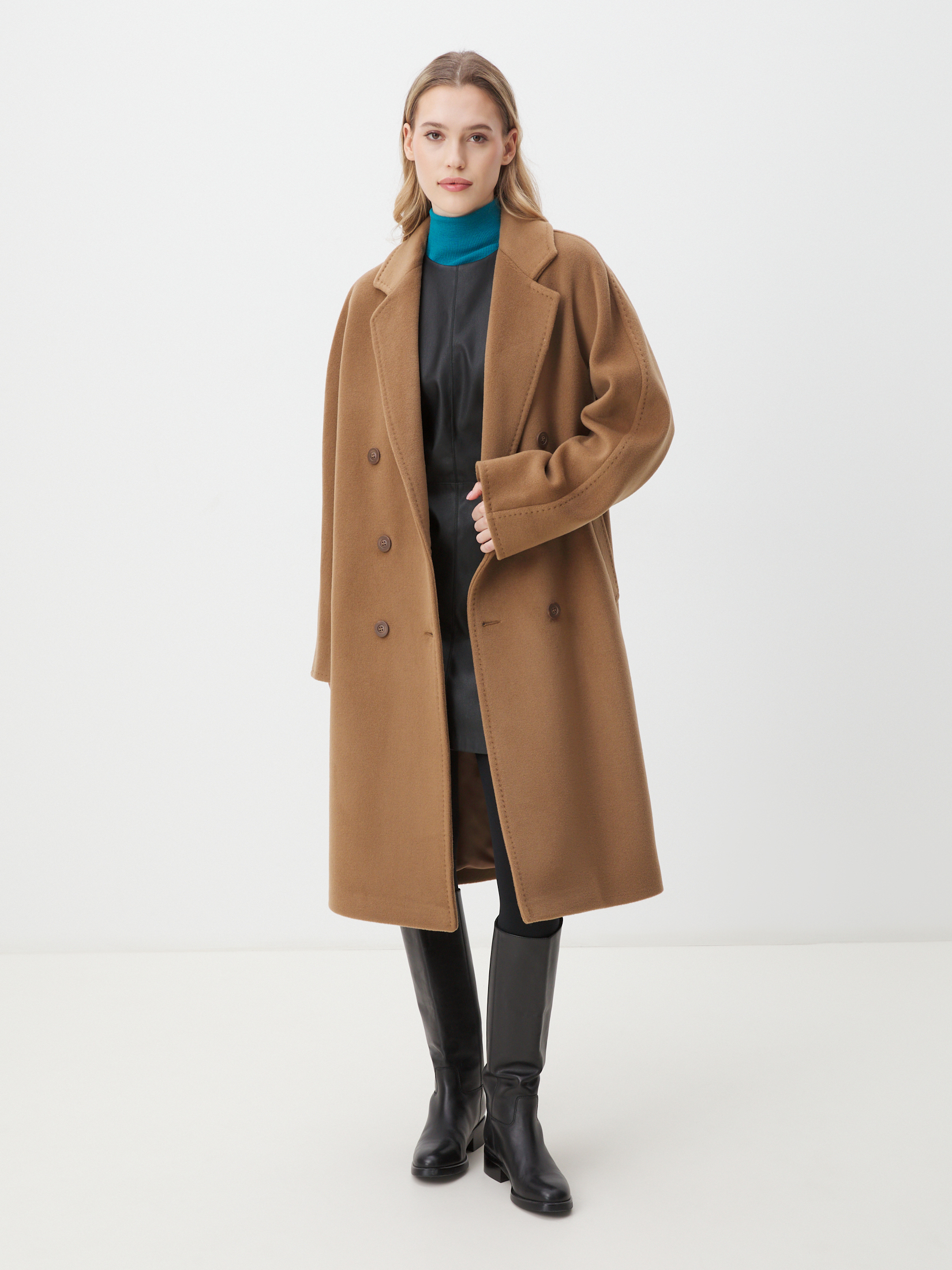 Женское пальто MAISON DAVID JADE_LONG 4439785, бежево-коричневый