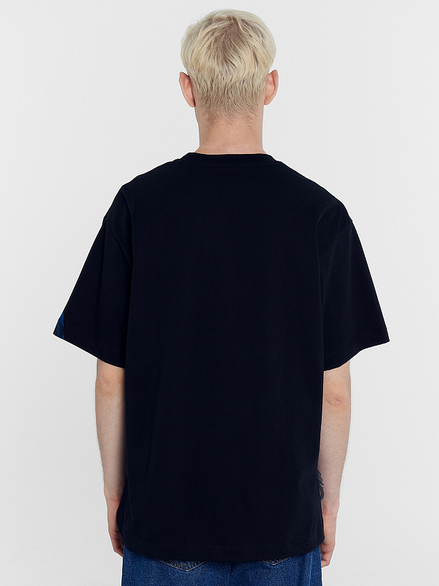 Футболка мужская черная с печатью