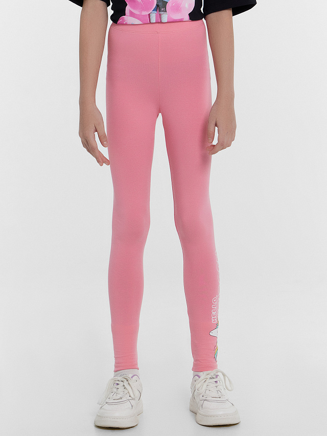 Легинсы для девочек розовые