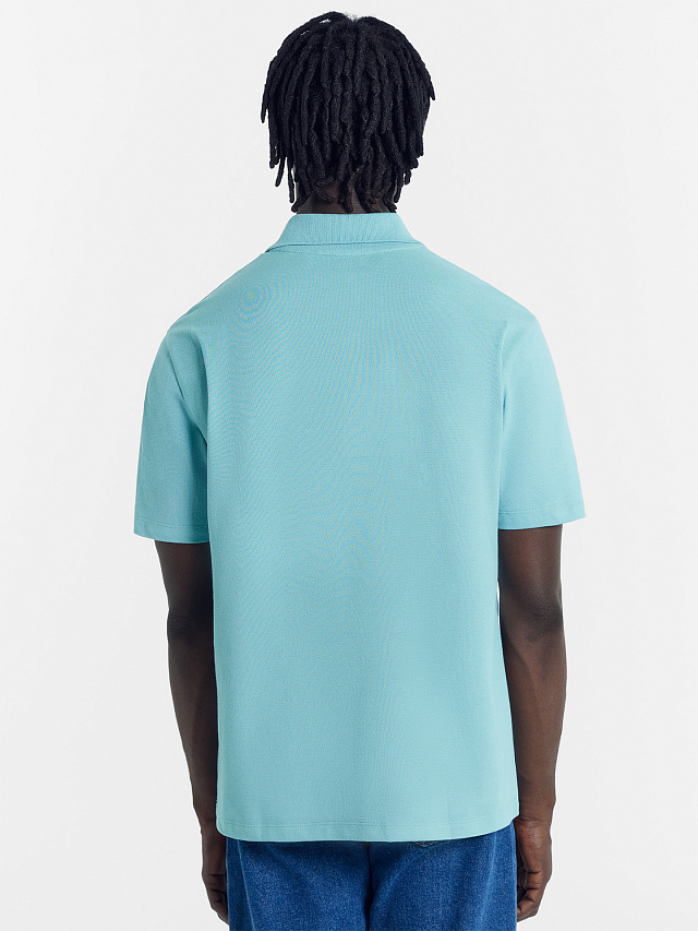 Поло мужское в лазурном цвете