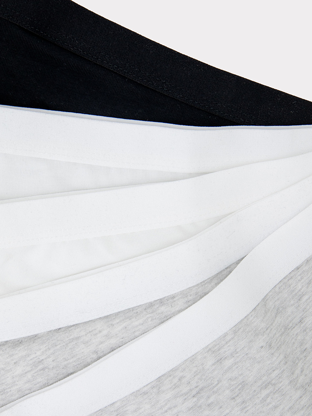 Трусы для девочек слипы мультипак (5 шт.) в черном цвете