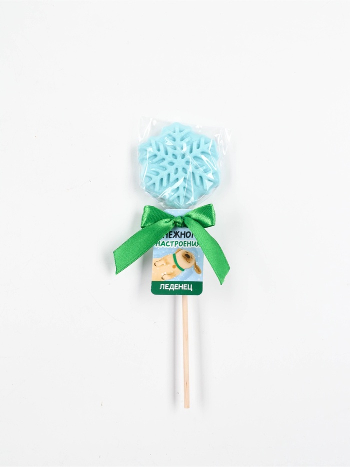 Леденец новогодний «Снежного настроения», вкус: черника, 18 г