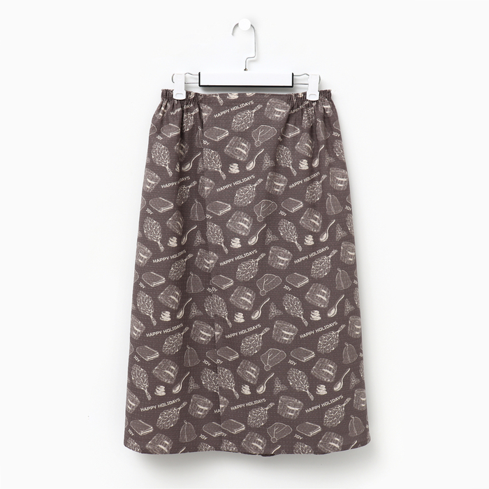 Полотенце для бани «Новогодняя баня» муж. килт, 75×144 см, хл., ваф. Полотно