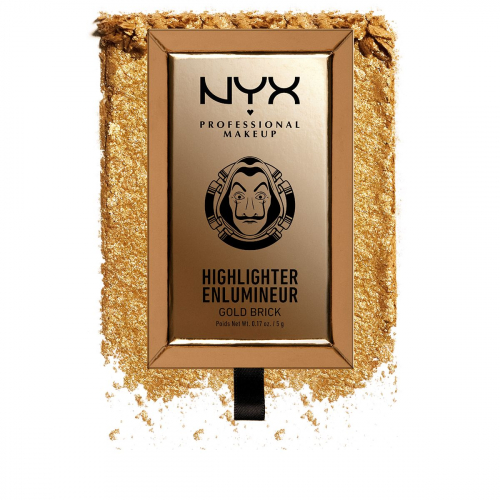 NYX professional makeup La Casa De Papel Money Heist Gold Bar Highlighter Хайлайтер для лица и тела, 5 гр.