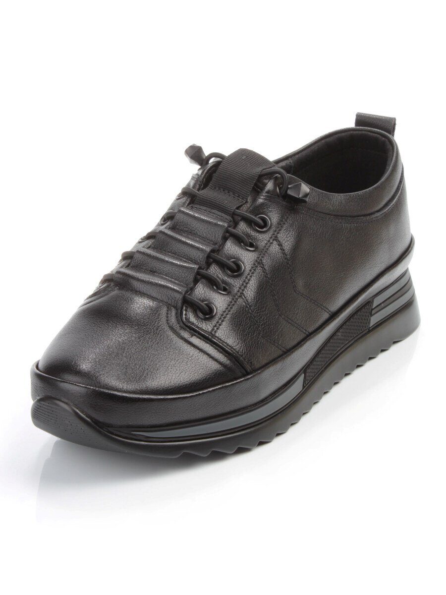 03-5020 BLACK Полуботинки женские (натуральная кожа)