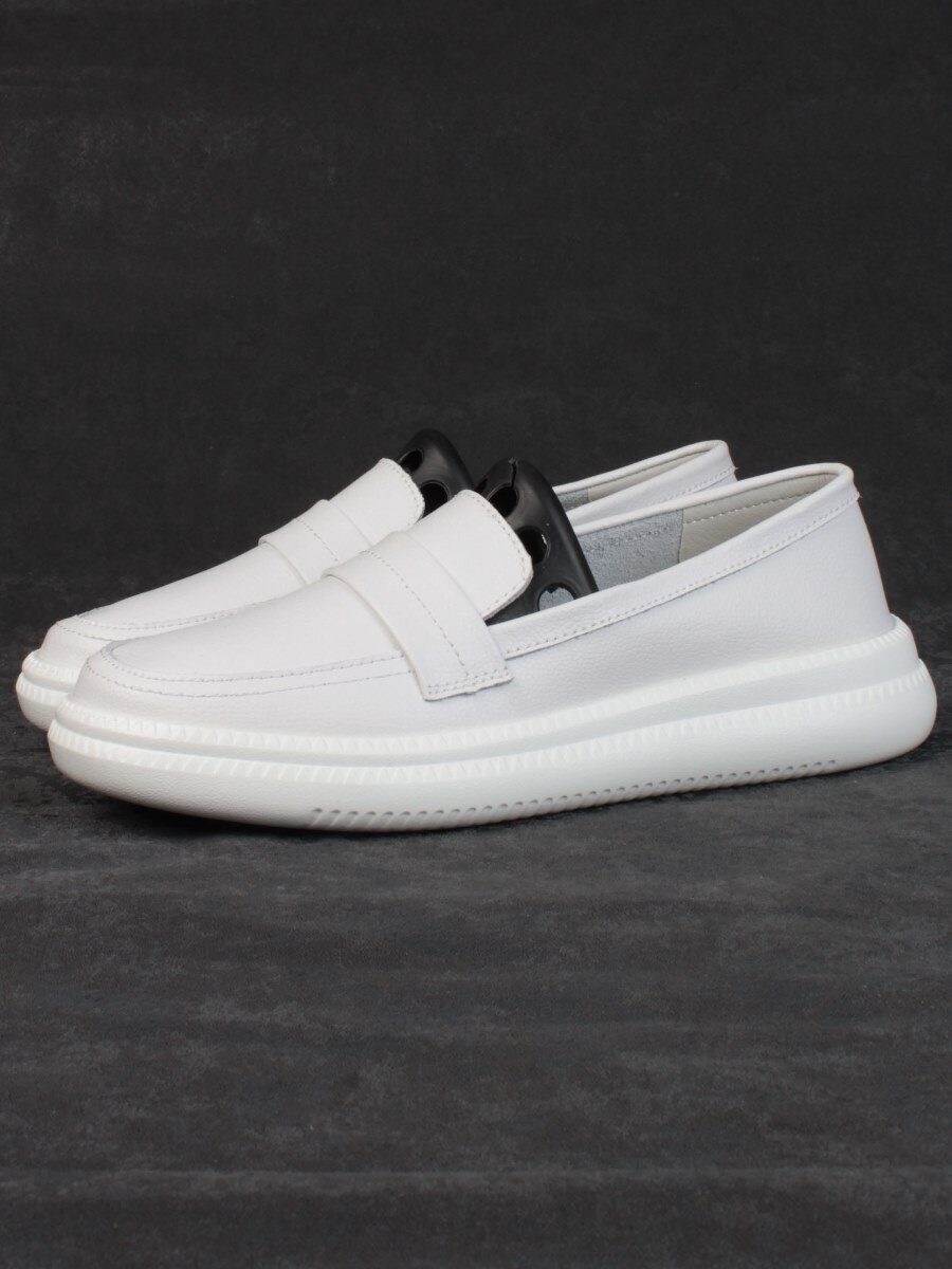 03-ZL-8501 WHITE Полуботинки женские (натуральная кожа)