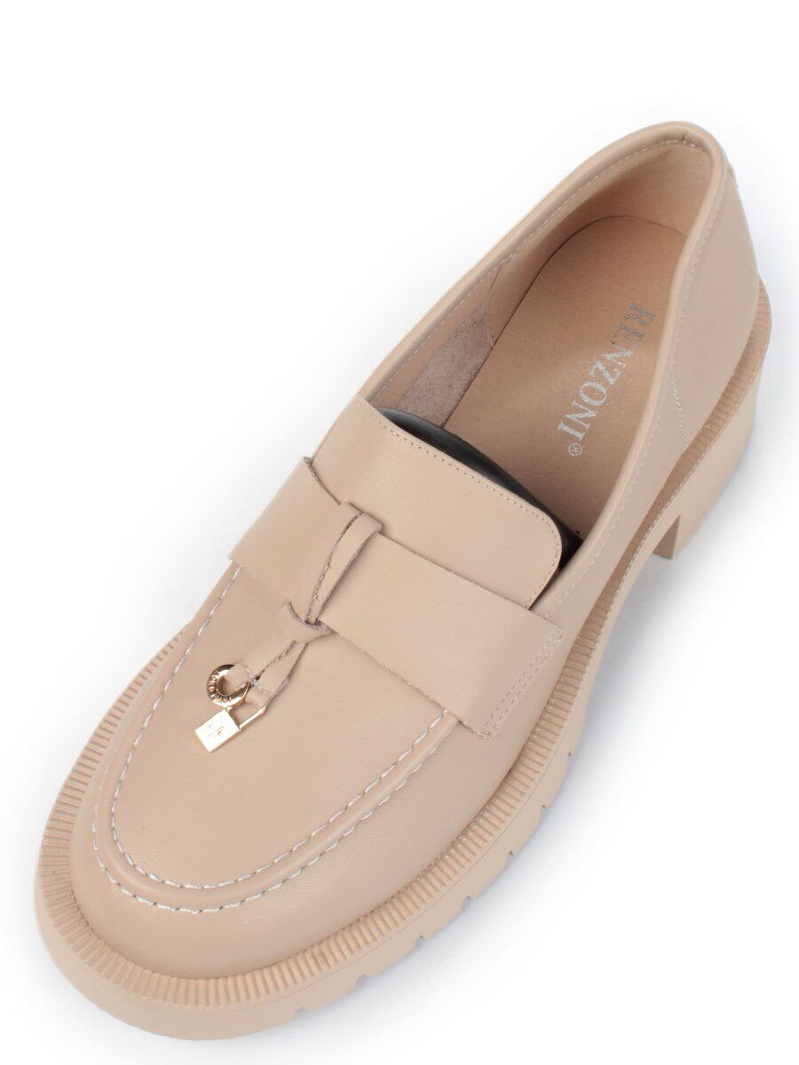 01-P9208-1 DK. BEIGE Ботинки демисезонные женские (натуральная кожа)