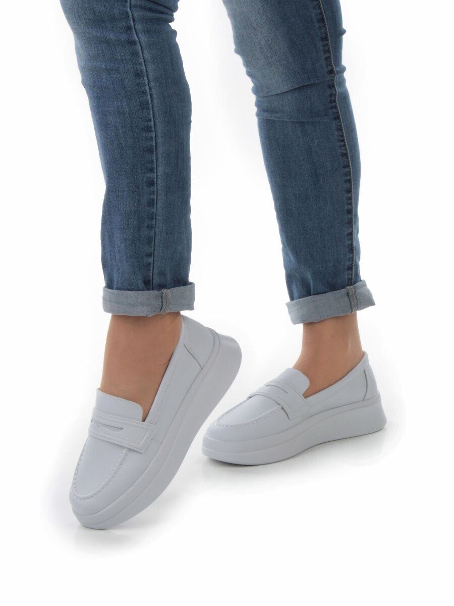 03-PDD171-6 GRAY/VIOLET Полуботинки женские (натуральная кожа)