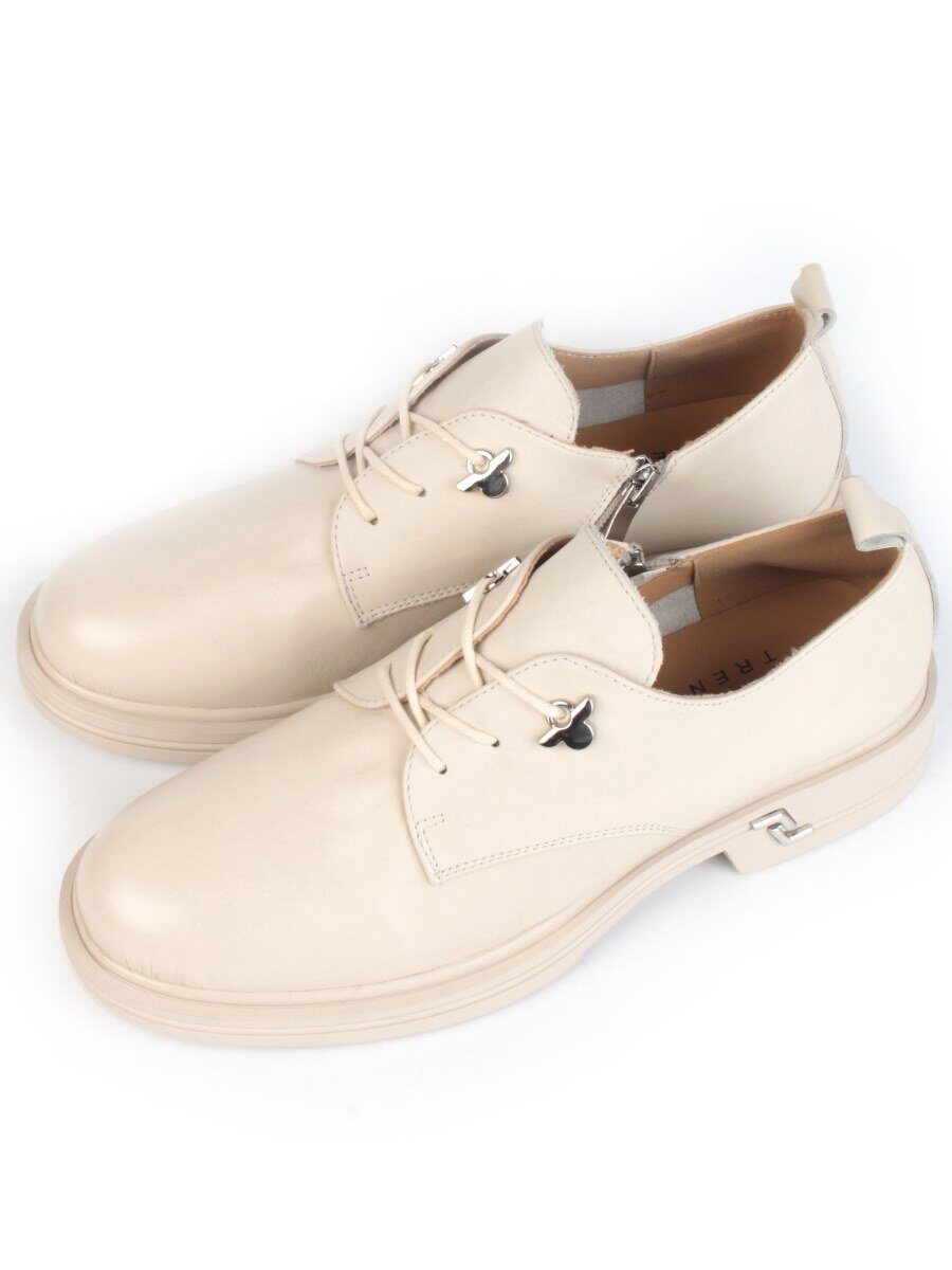 03-HP9960M BEIGE Полуботинки женские (натуральная кожа)